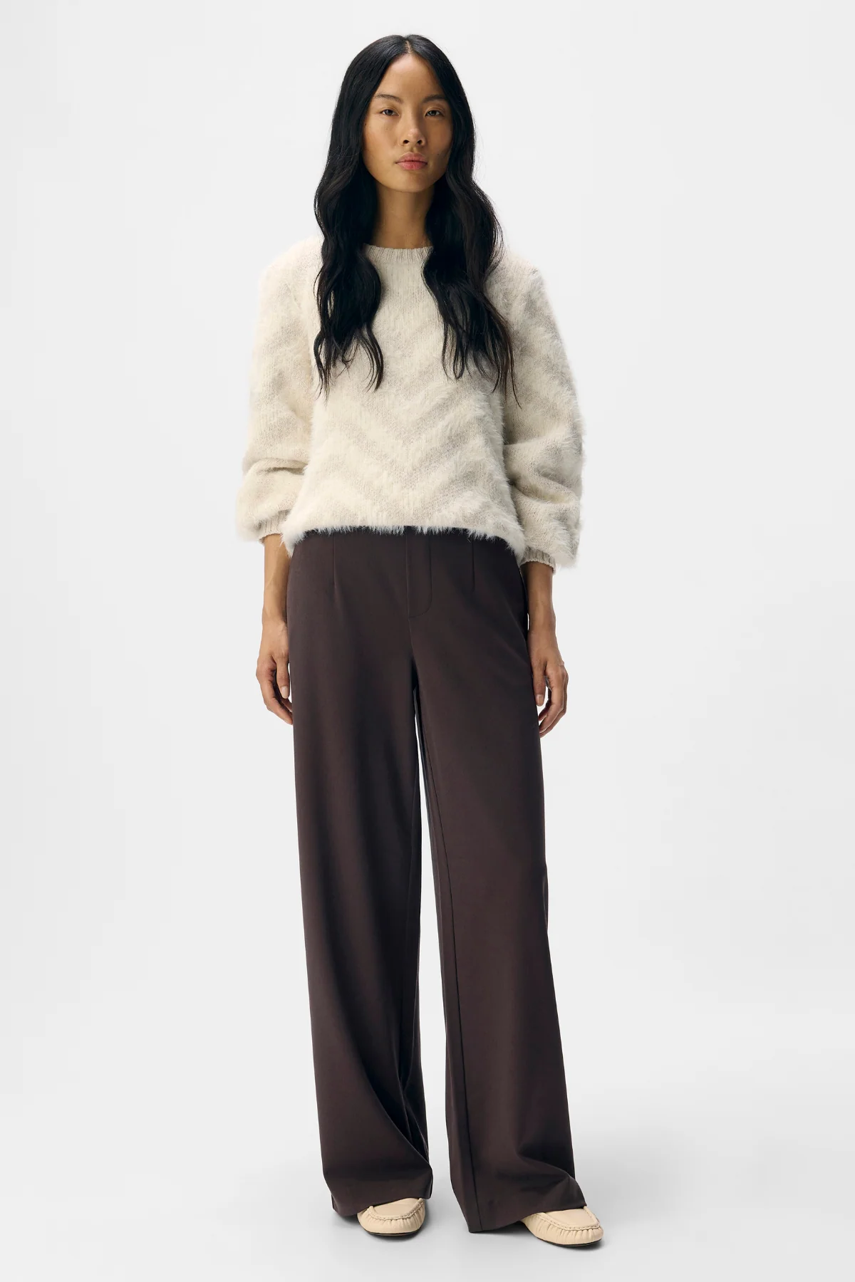 Lisa Wide Pant - Seal Braun - Image 2