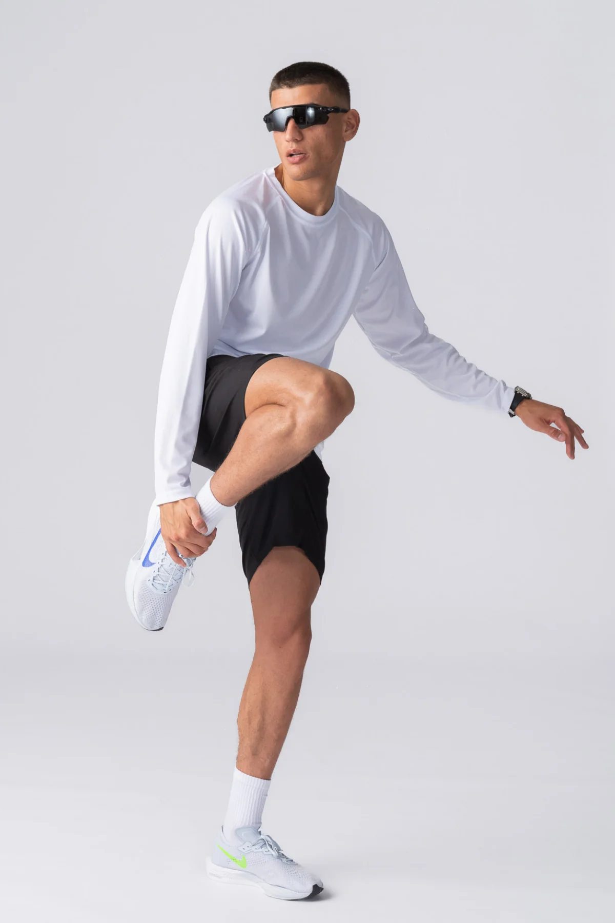 Longsleeve Training T -Shirt - Weiß - Image 3