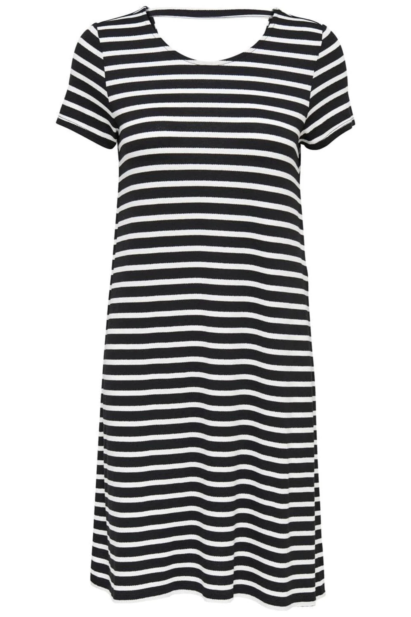 Lose Kleid mit Rückendetails - schwarzer Wolkentänzer