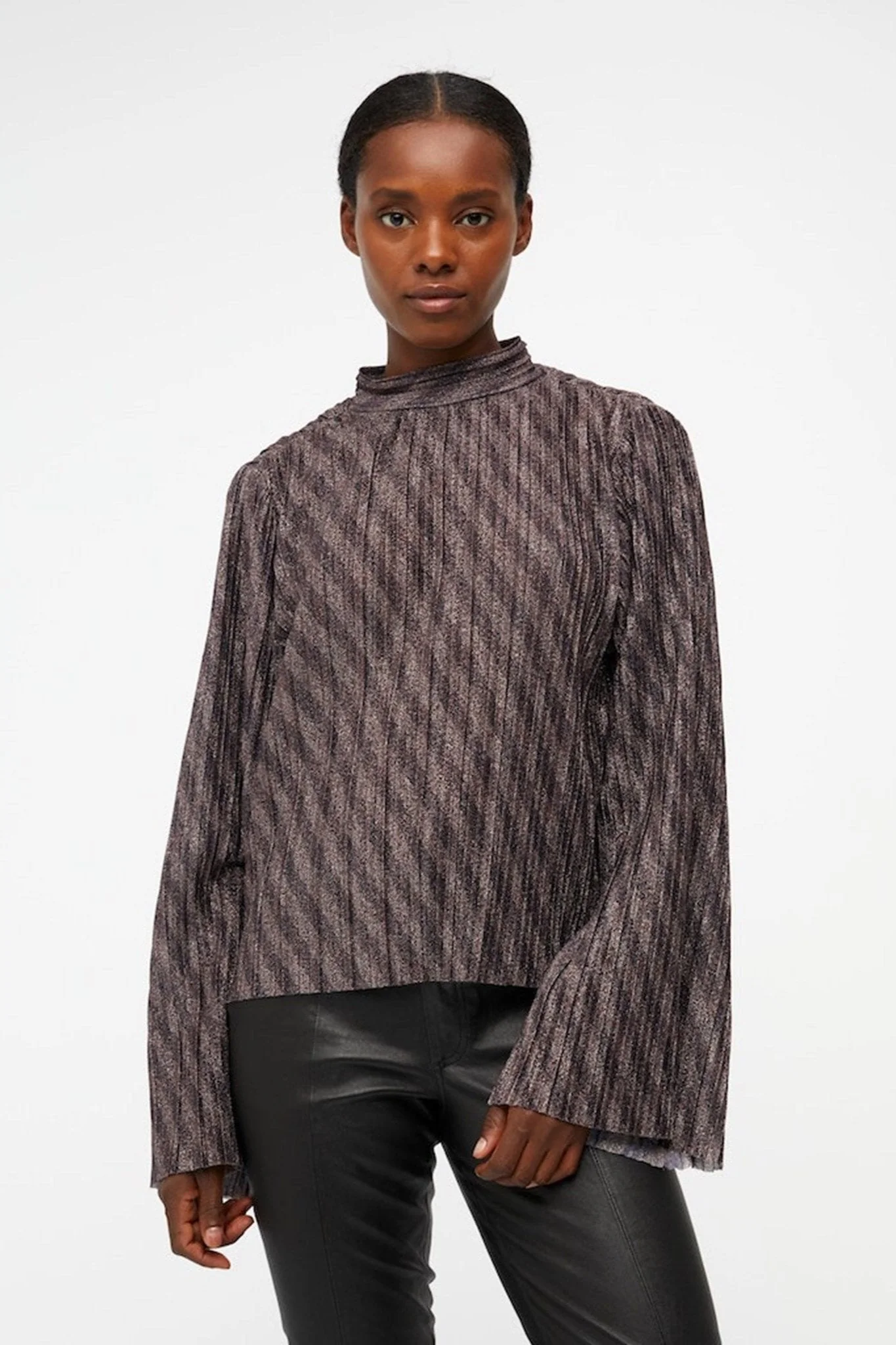 Lux Langærmet Bluse - sortieren - Image 4