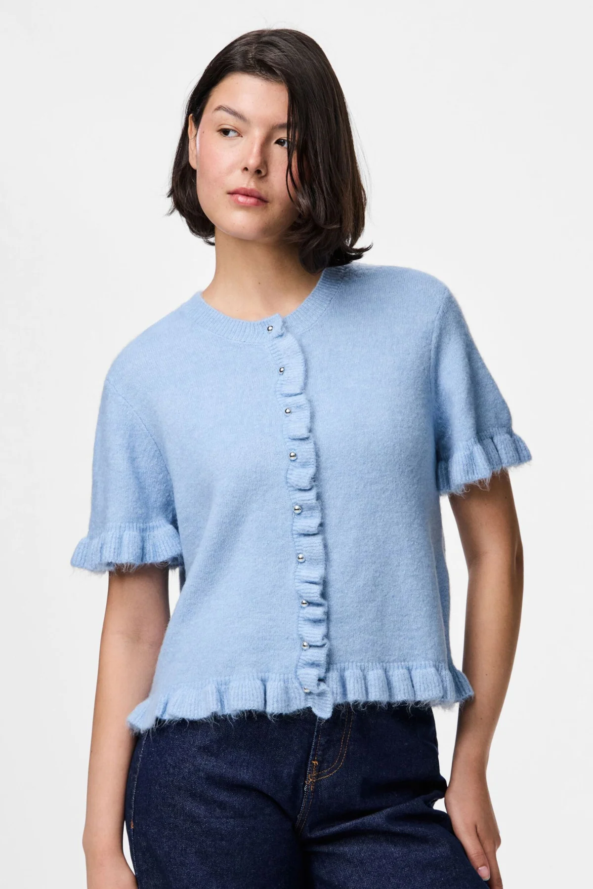 Lydia Frill Strick -Strickjacke - Kaschmirblau