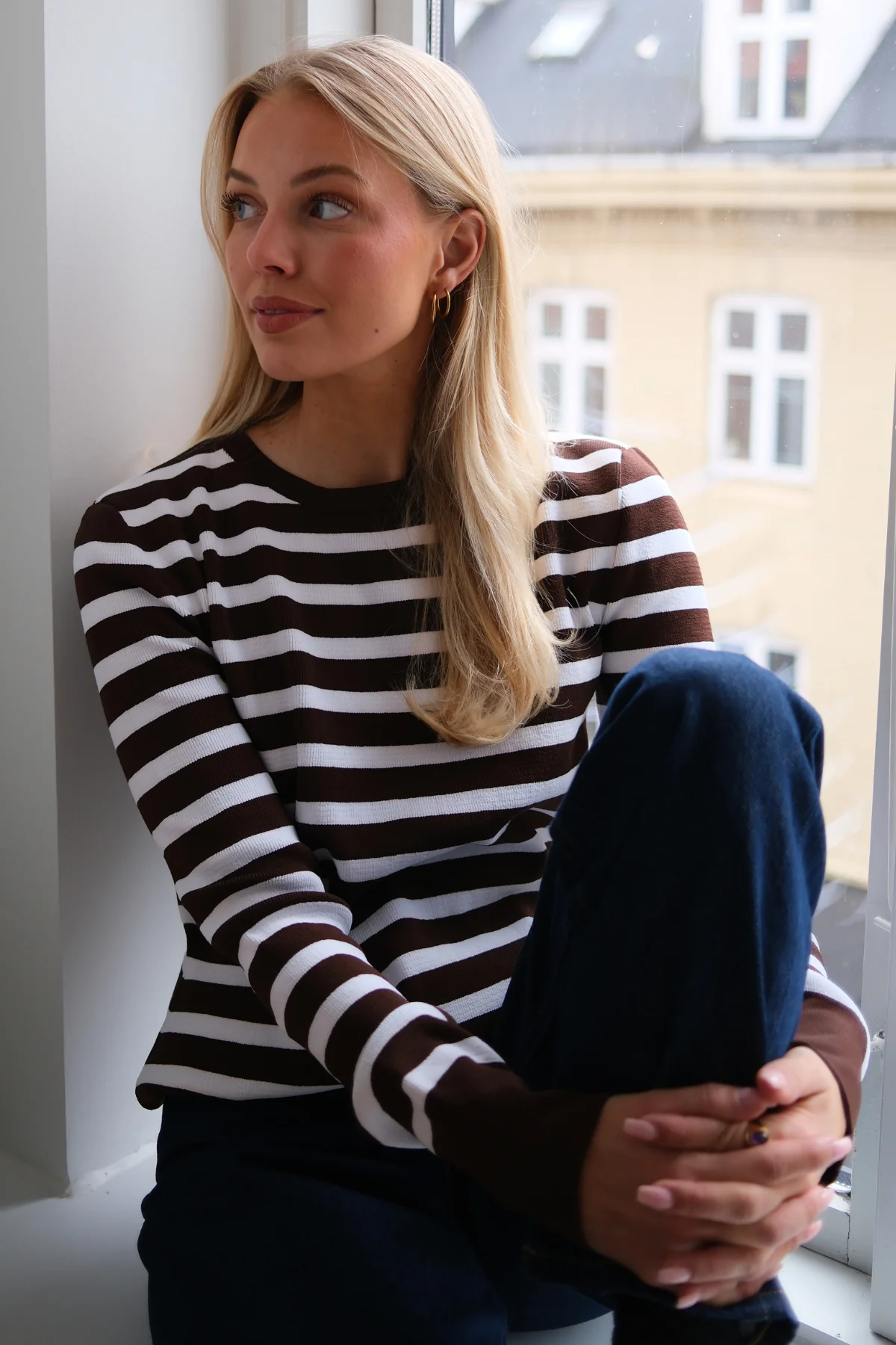 Maja gestreiftes Hemd - braun - Image 2