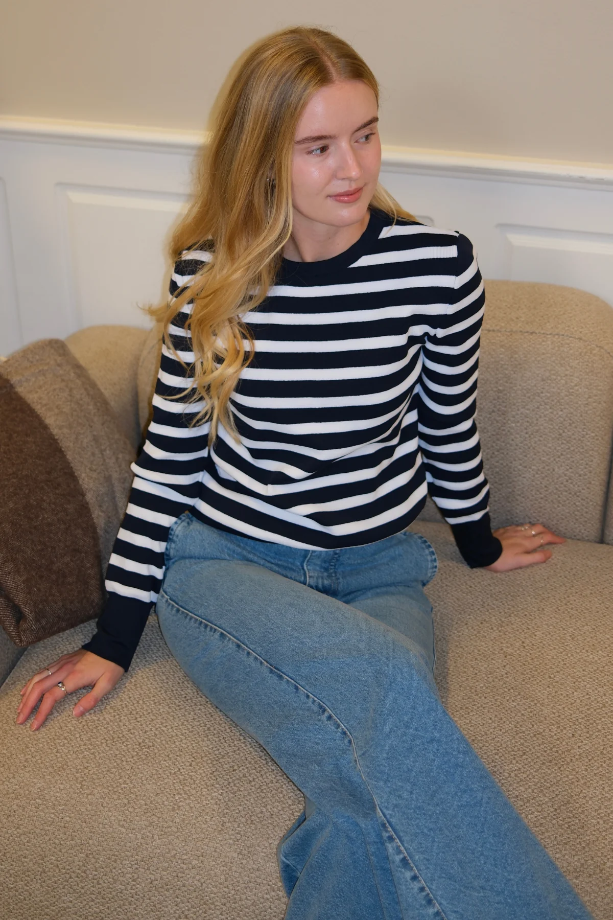 Maja gestreiftes Hemd - Marine - Image 2