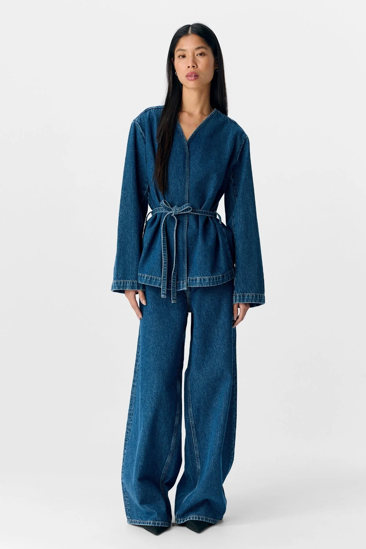 Mallie Blazer - mittelblauer Denim - Image 2
