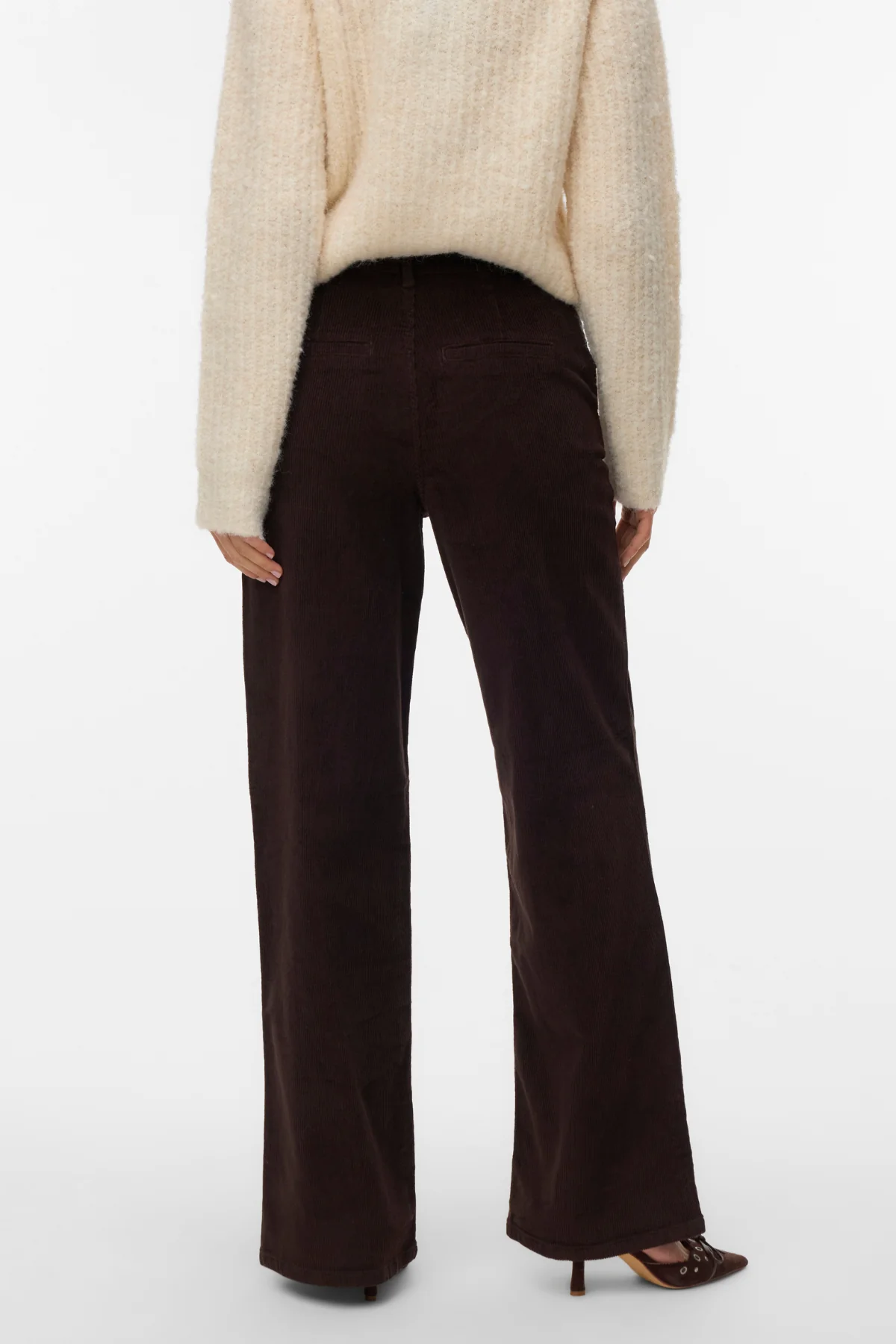 Margot breiter Cord Pants - Schokoladen Torte - Image 4