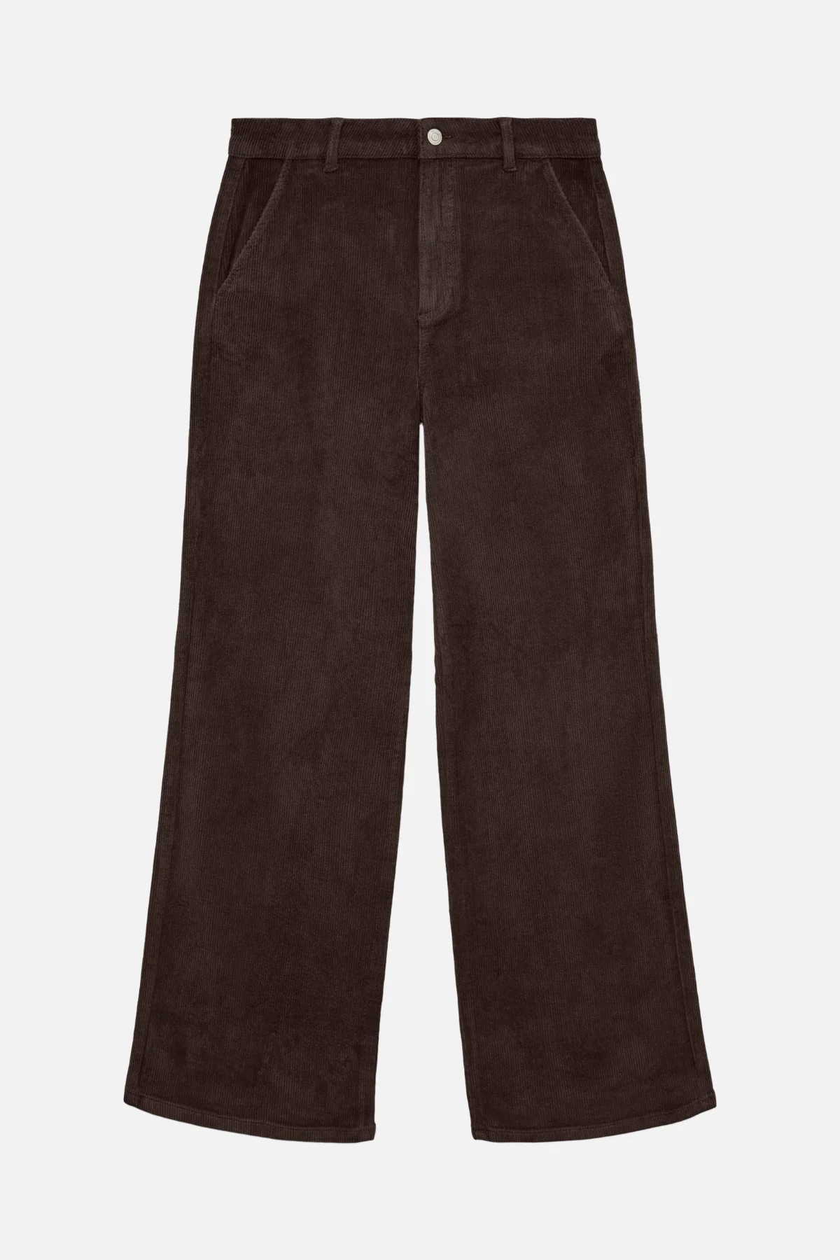 Margot breiter Cord Pants - Schokoladen Torte - Image 5