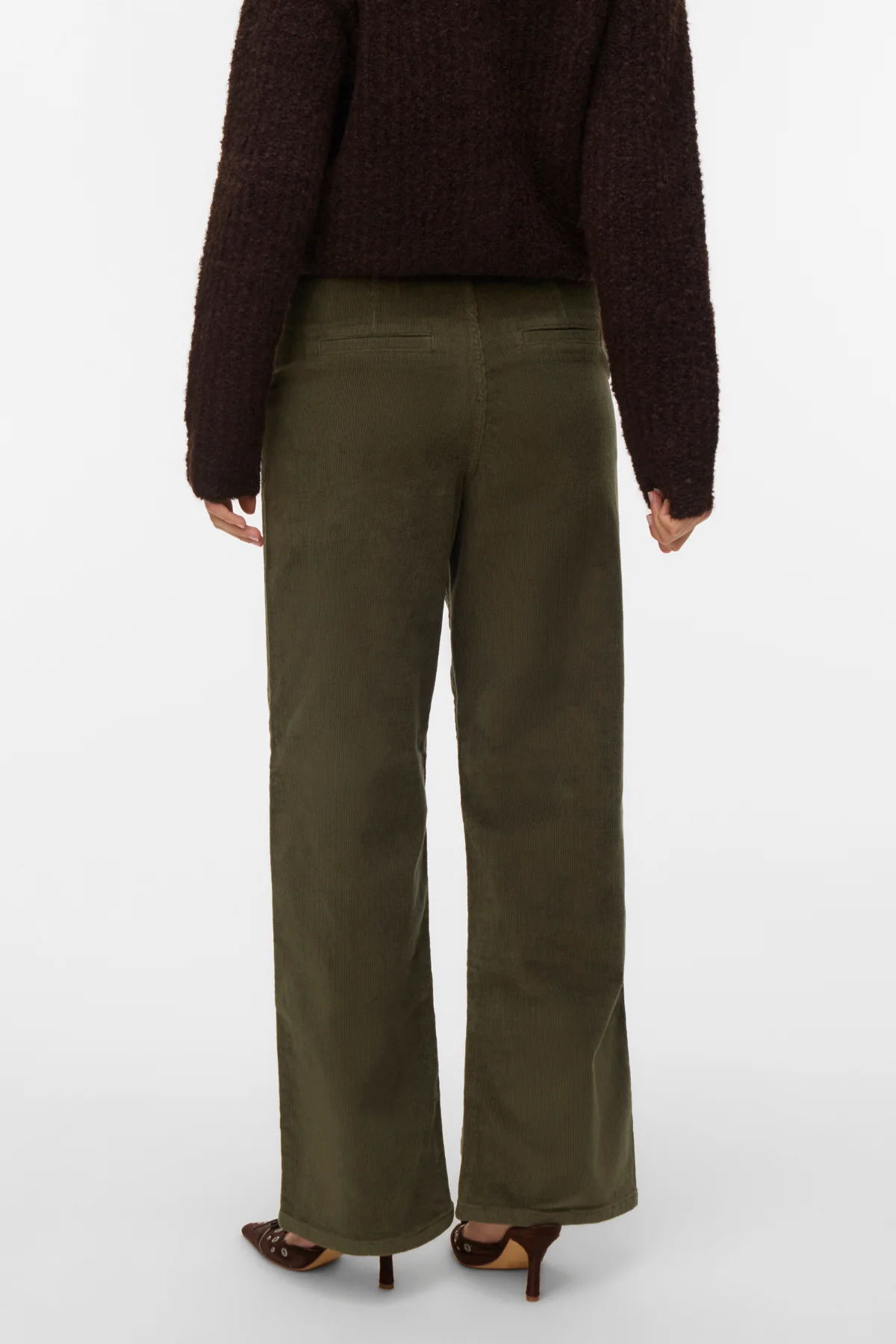 Margot breiter Cord Pants - Traubenblatt - Image 4