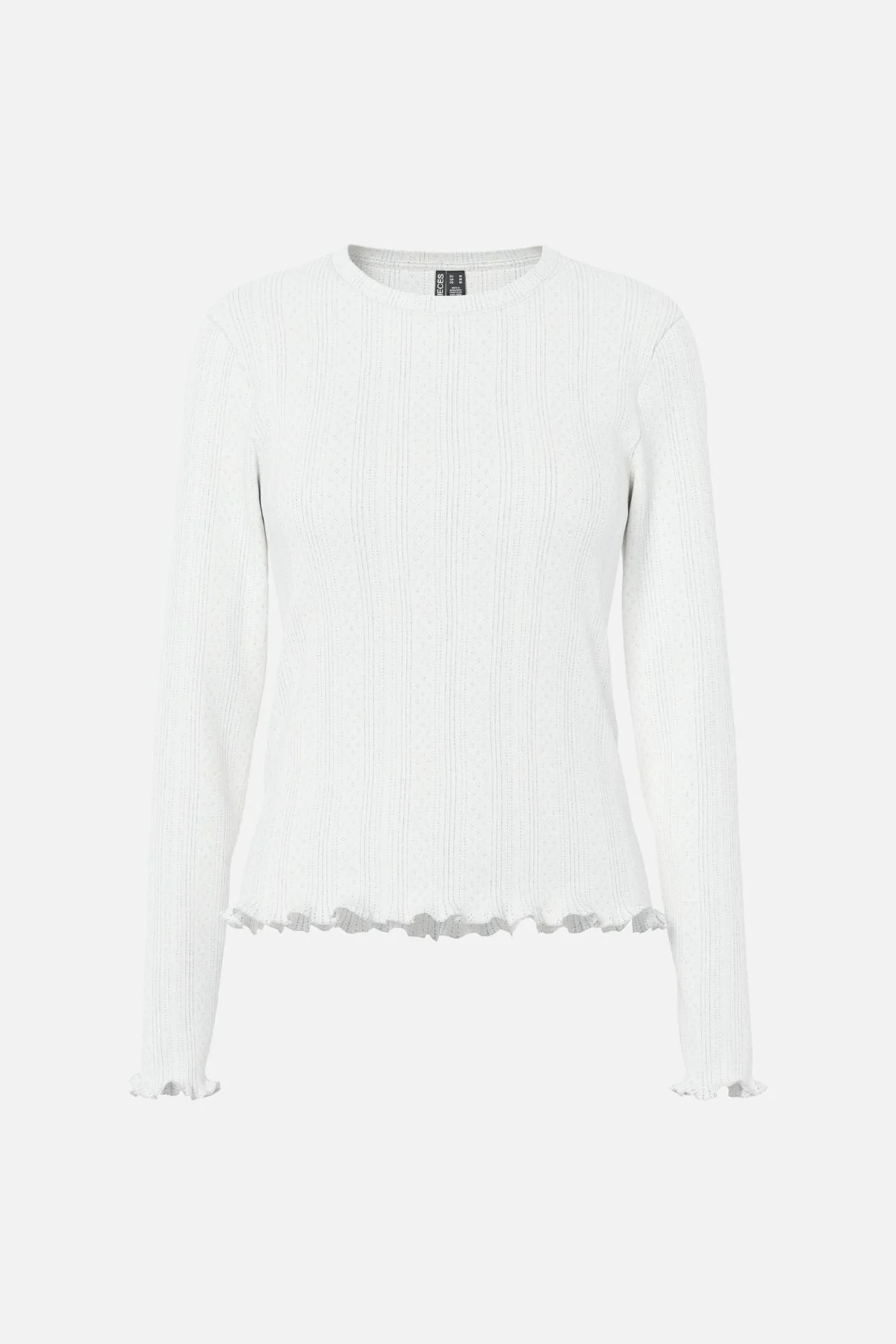 Marie O -Neck Poin Top - Cloud Dancer - Image 5
