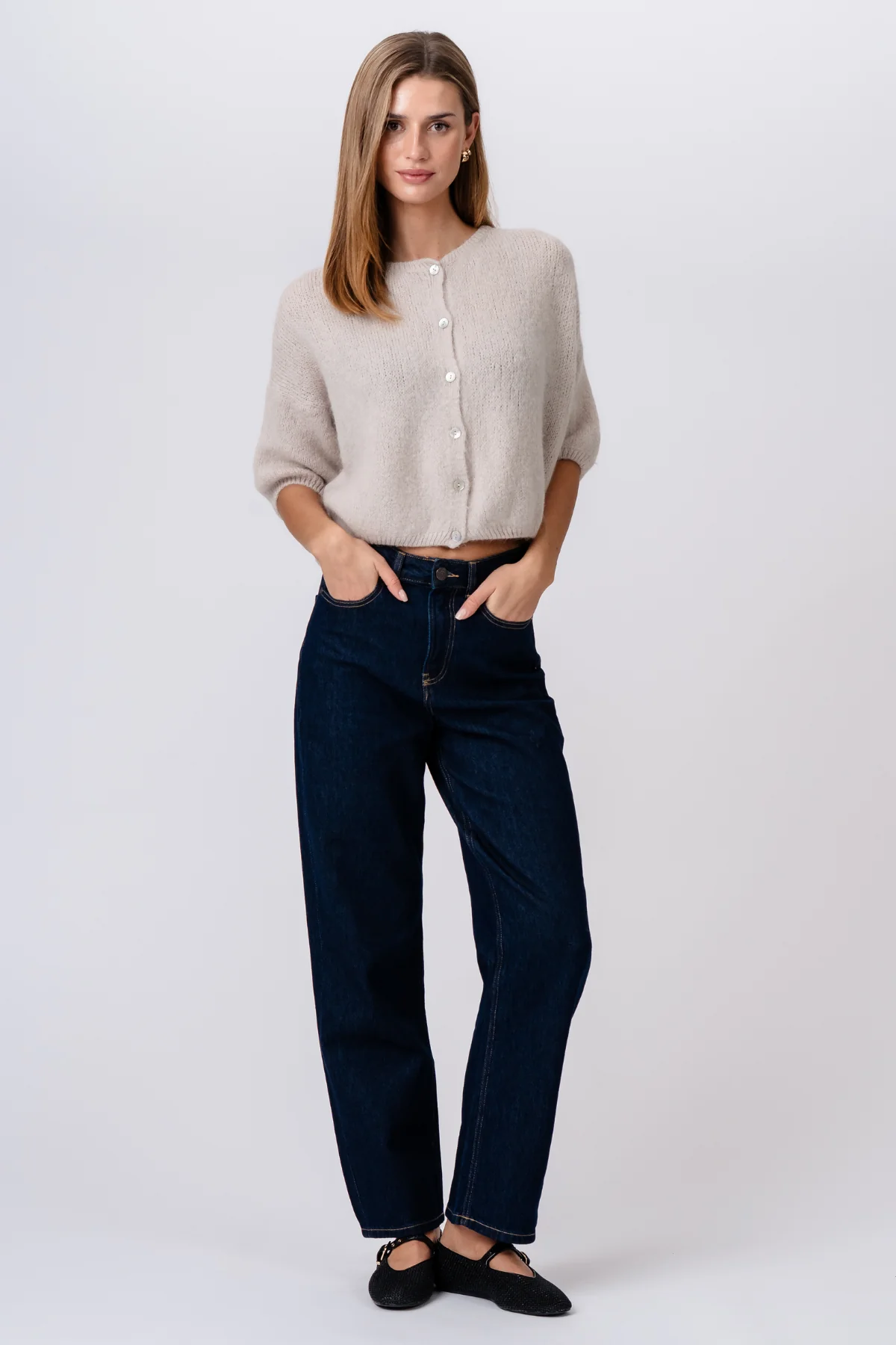 Mary Kurzarmstrick – Beige - Image 6