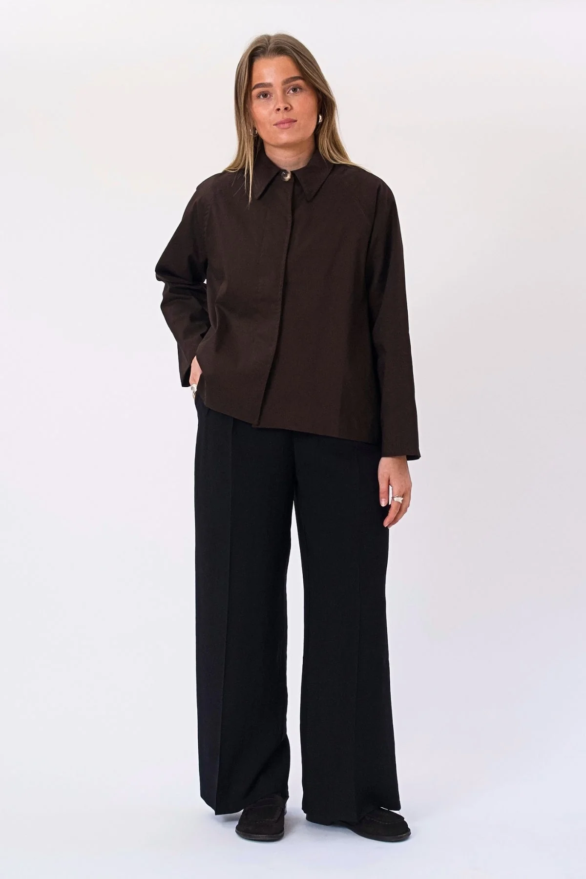 Mavis kurze Jacke – Dunkelbraun - Image 2