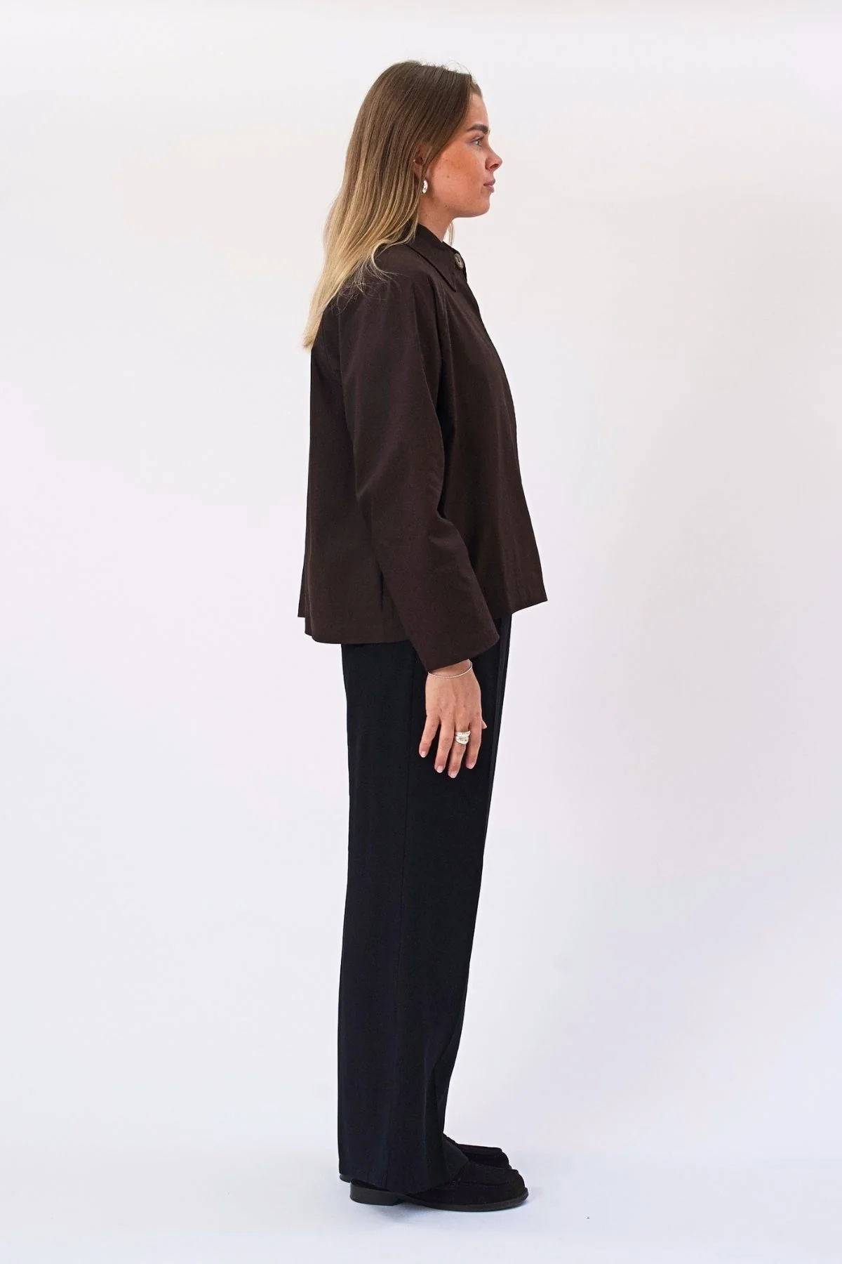 Mavis kurze Jacke – Dunkelbraun - Image 3