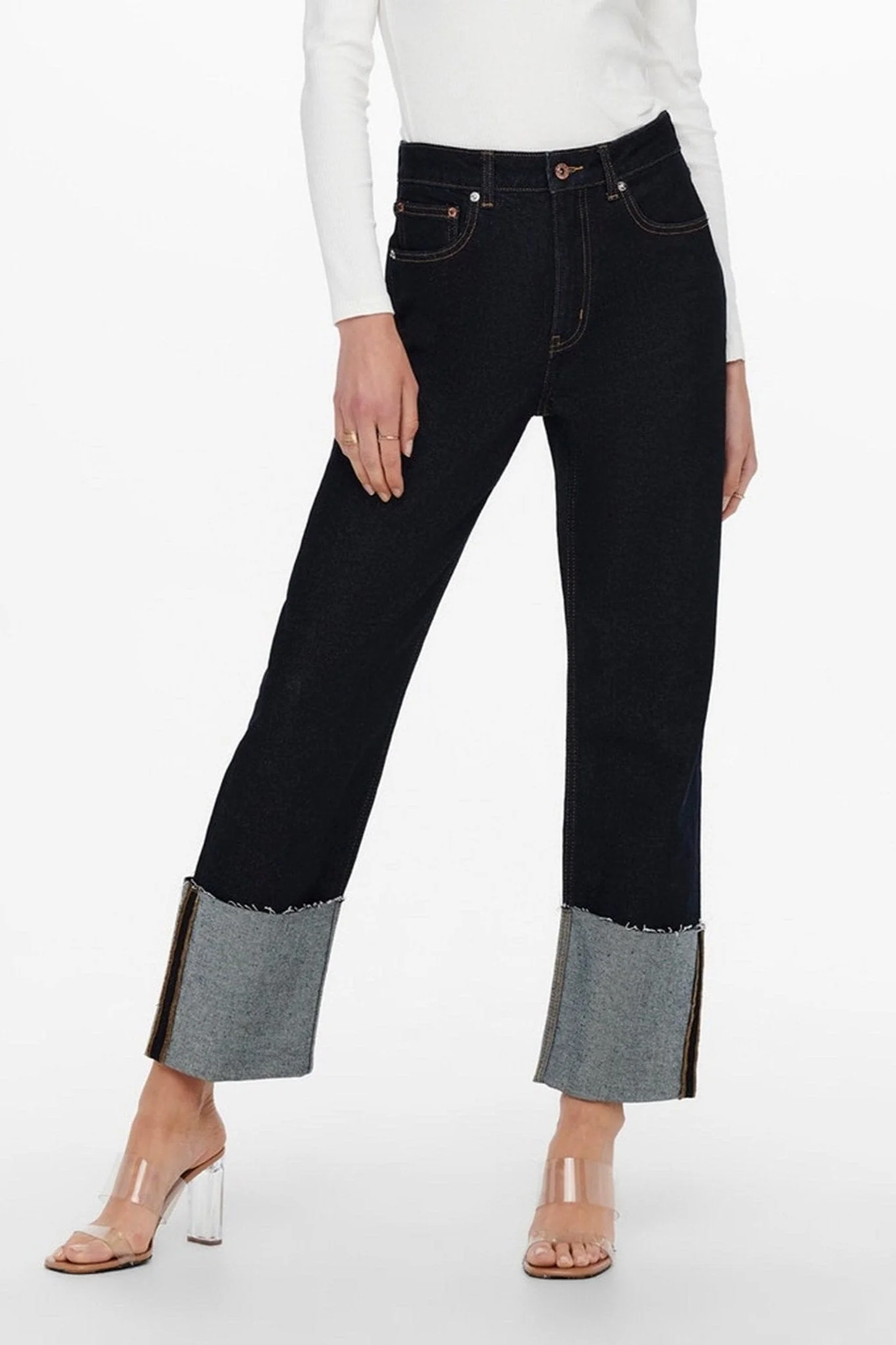 Megan High Taille Jeans - Jeans Blau