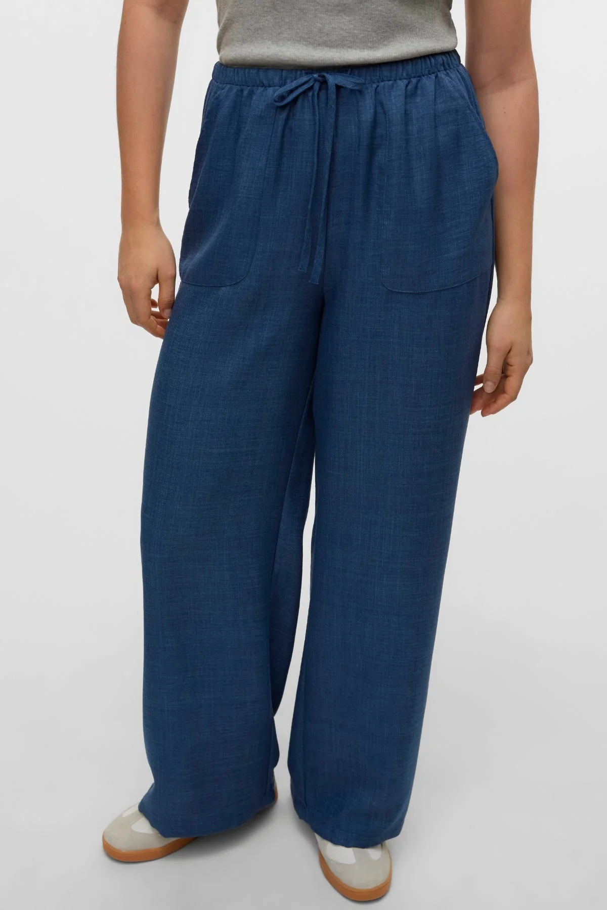 Melaney Loose Pant – Dark Denim Melange - Image 3