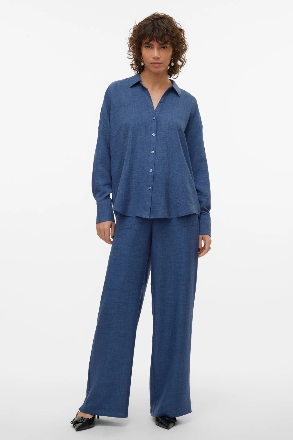 Melaney Loose Pant - Marine Blazer - Image 2