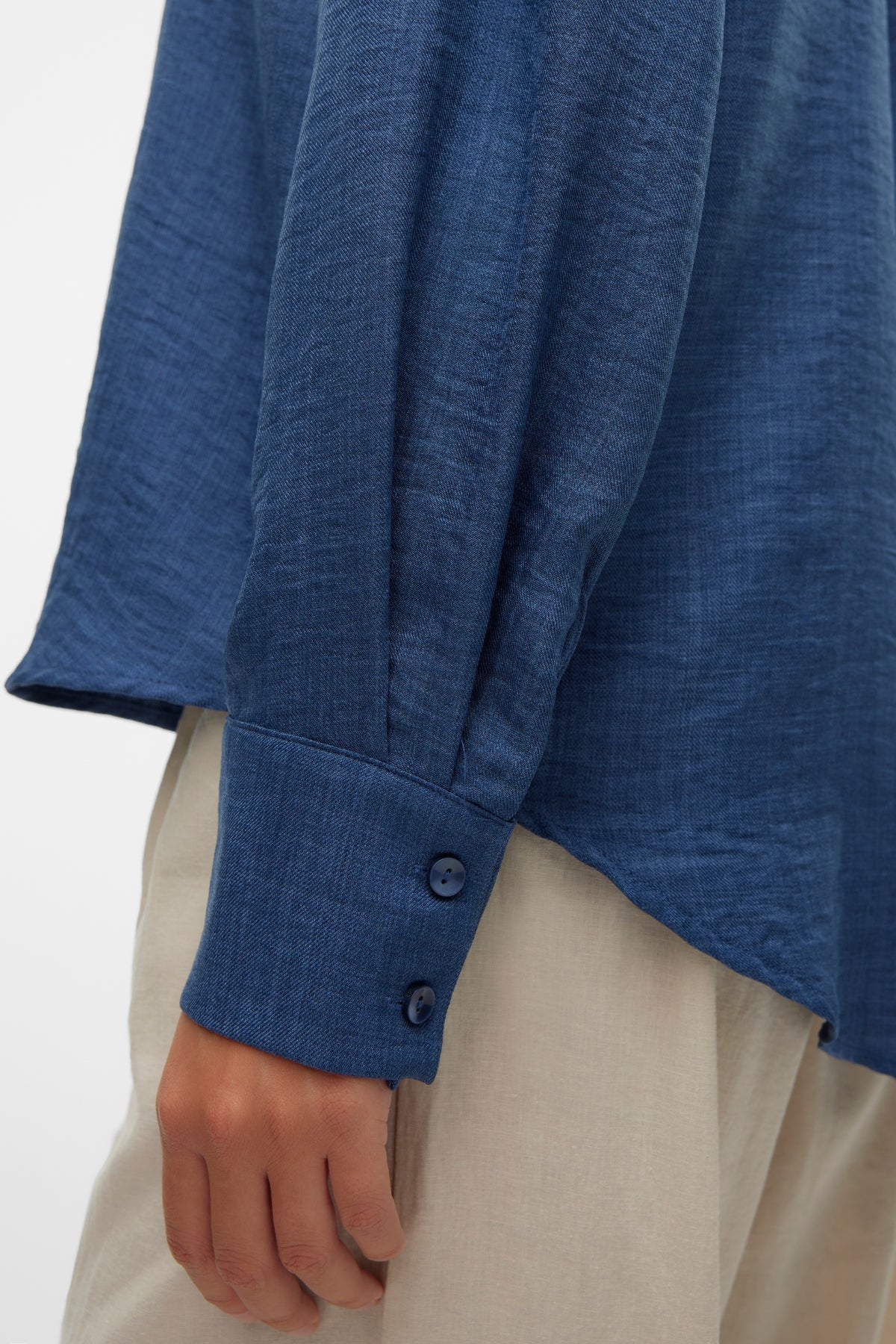 Melaney Queeny Hemd – Dark Denim Melange - Image 4