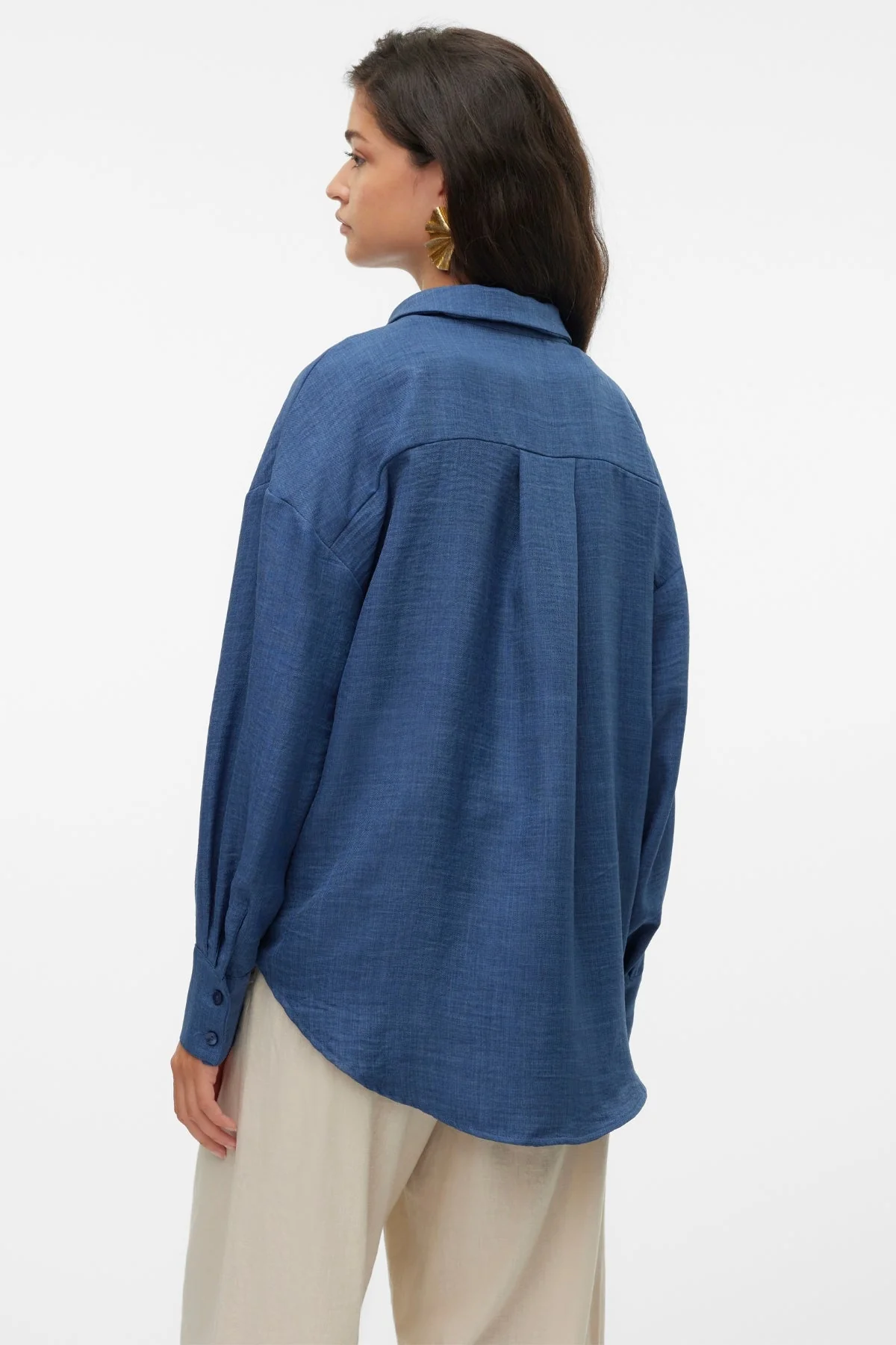 Melaney Queeny Hemd – Dark Denim Melange - Image 5