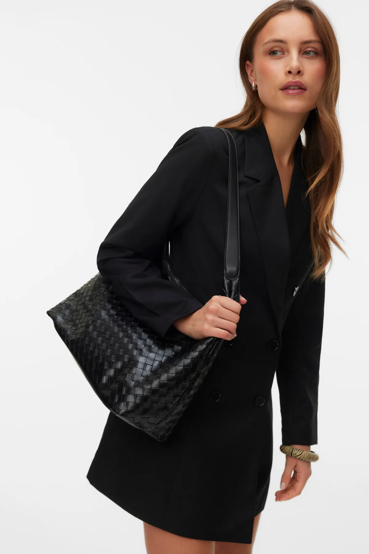 Melly eingebautes Blazer -Kleid - Schwarz - Image 2