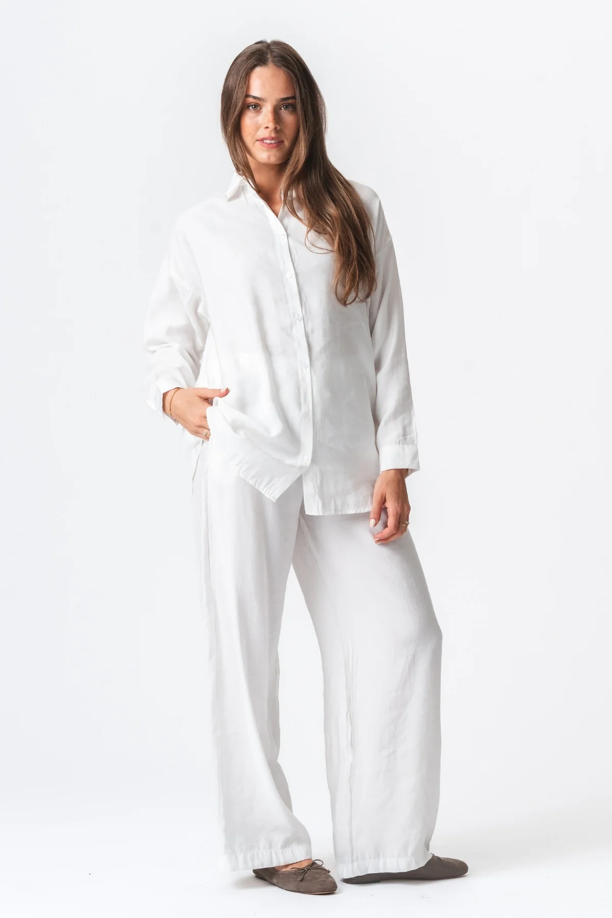 Mia Pants + Mia -Shirt (weiß) - Paketangebot