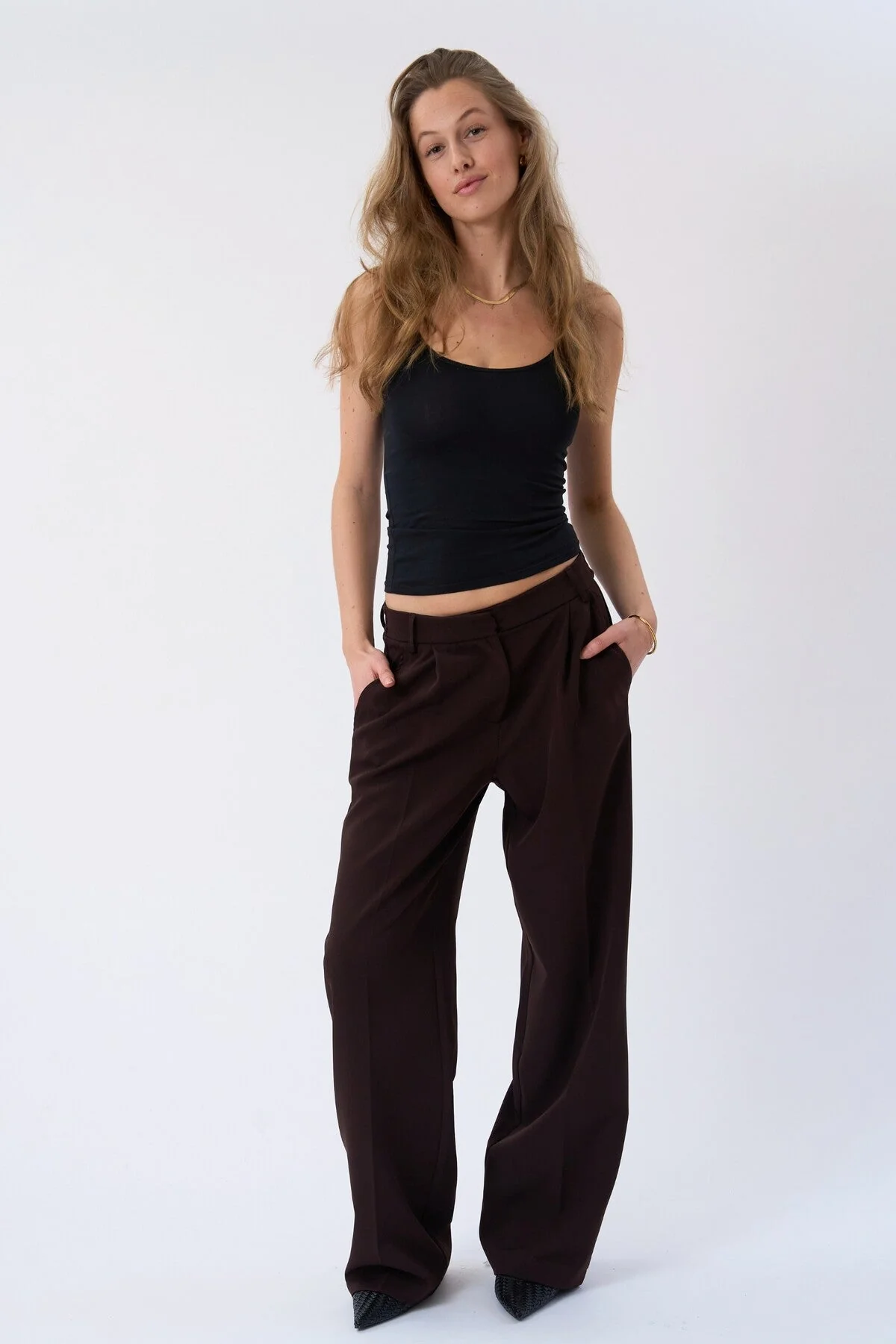 Mila Wide Pants - Braun - Image 2