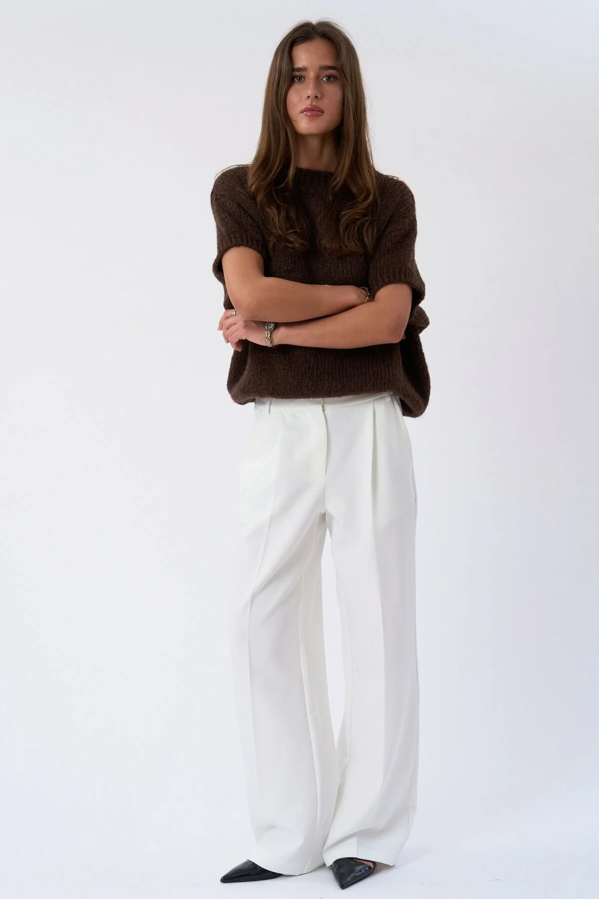 Mila Wide Pants - gebrochenes Weiß - Image 2