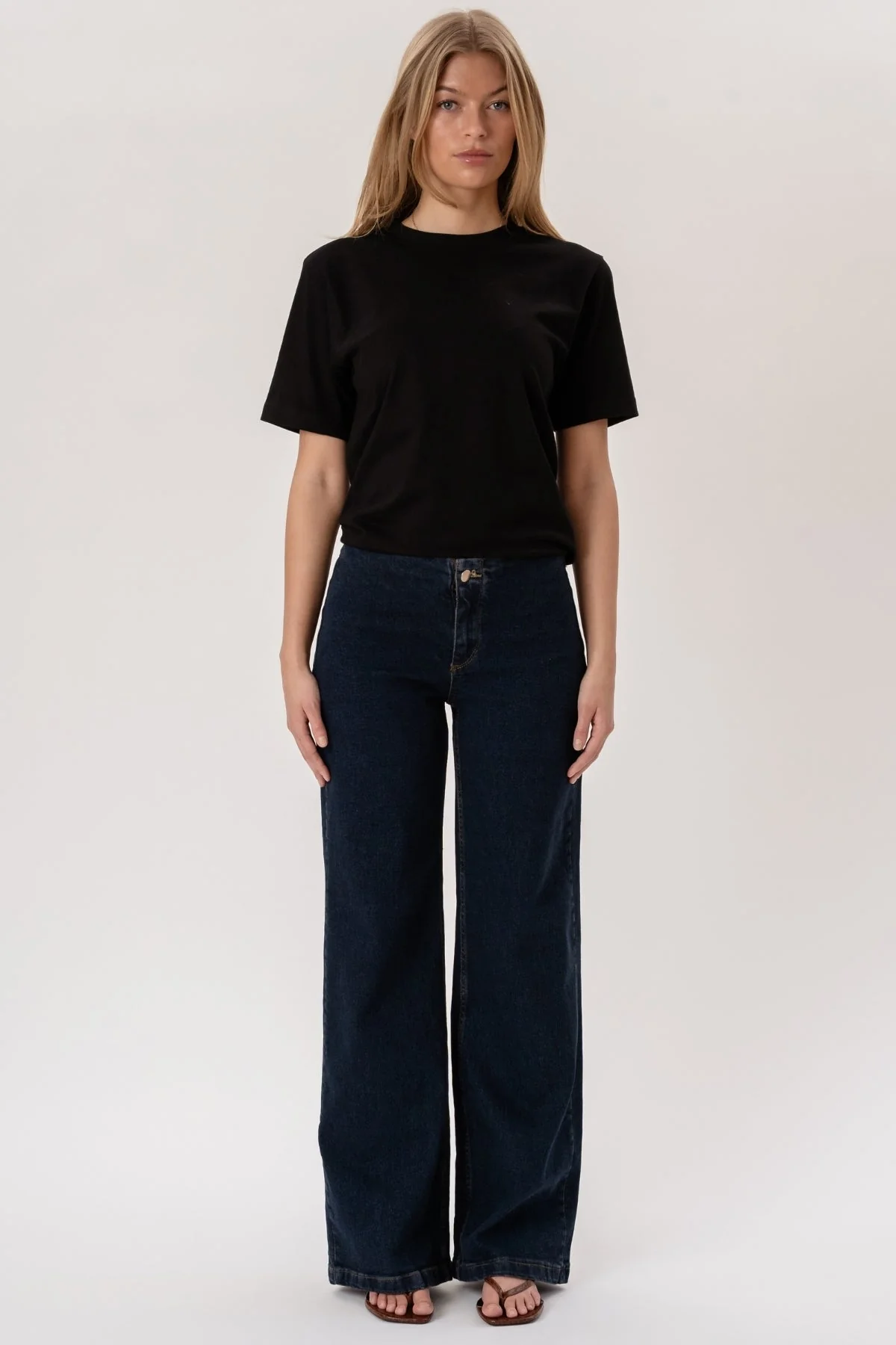 Miley Wide Jeans – Dunkelblau - Image 3