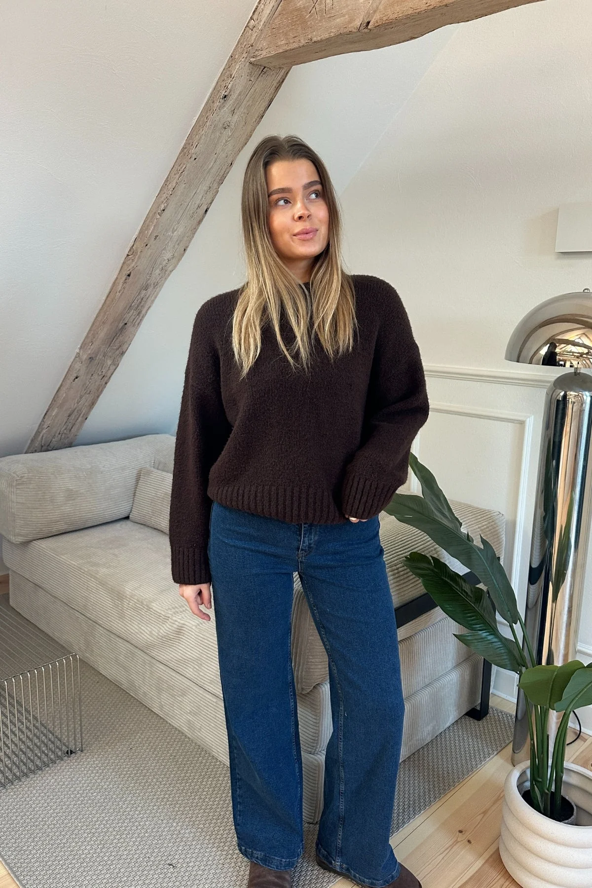 Miley Wide Jeans – Mittelblau - Image 2