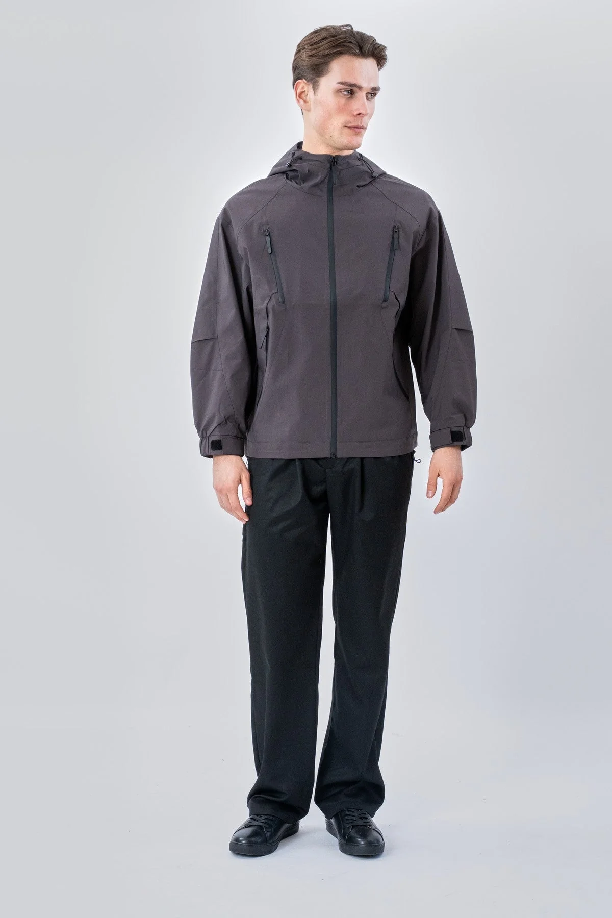Kurze Asher-Jacke – Grau - Image 2
