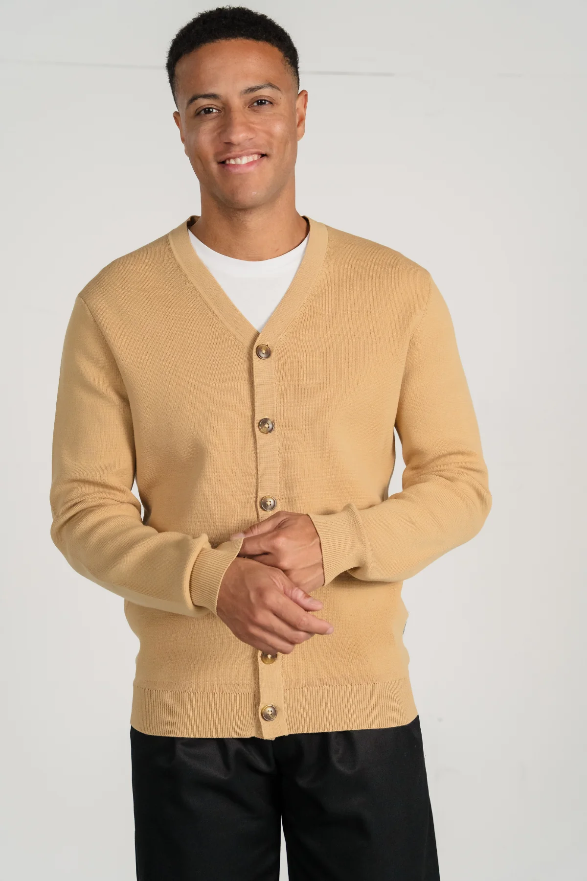 Milo Strick -Strickjacke - Sand - Image 3