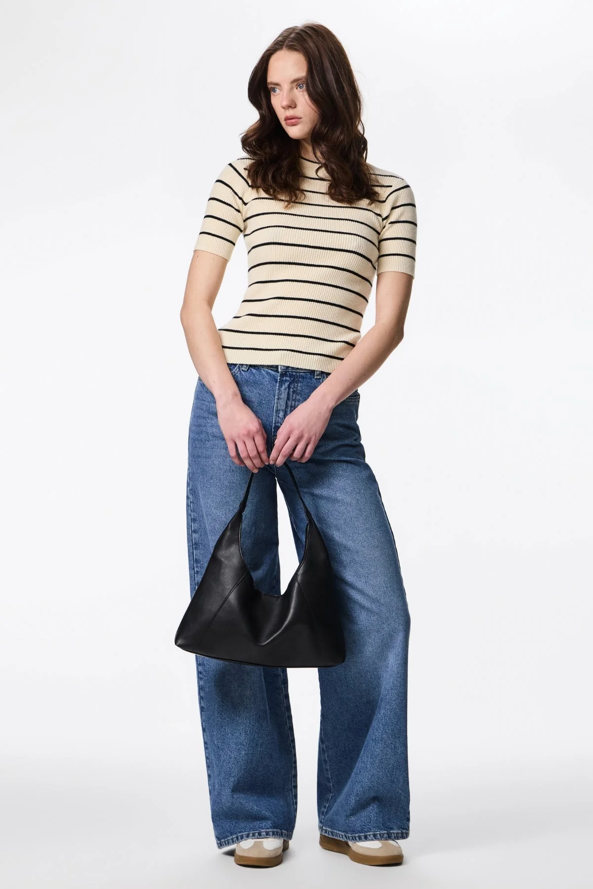 Mira O-Neck-Strick – Birke Schwarz - Image 2