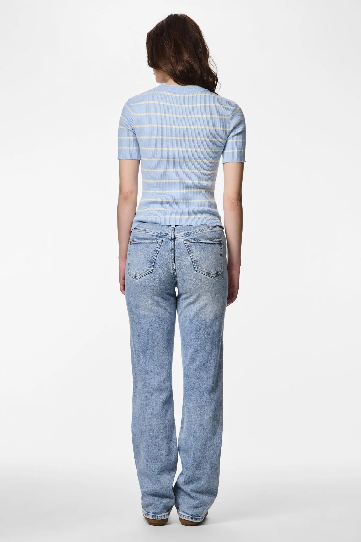 Mira O-Neck-Strick – Kaschmirblaue Birke - Image 4