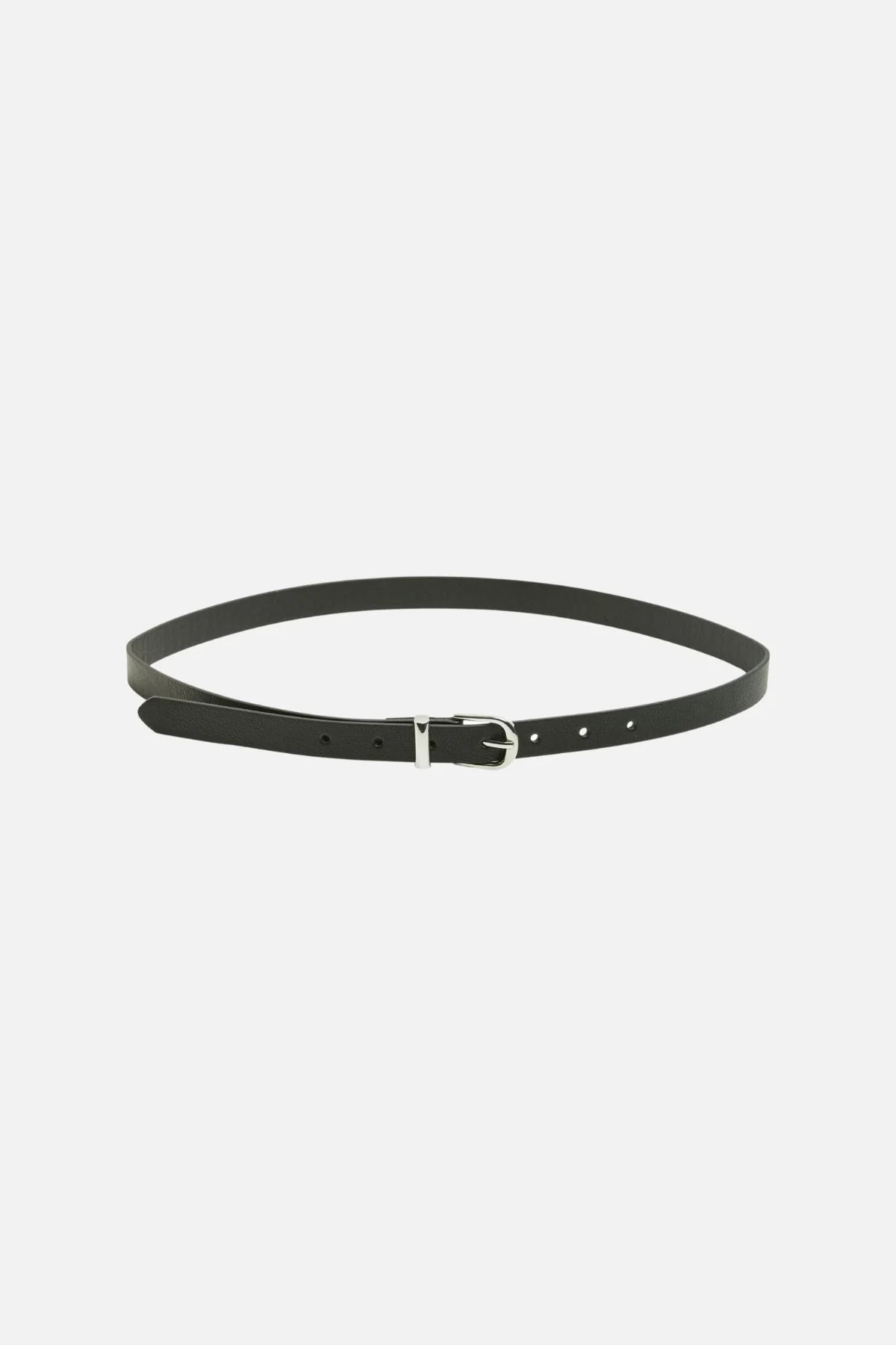 Myra Slim Gürtel - Schwarz Silber - Image 2