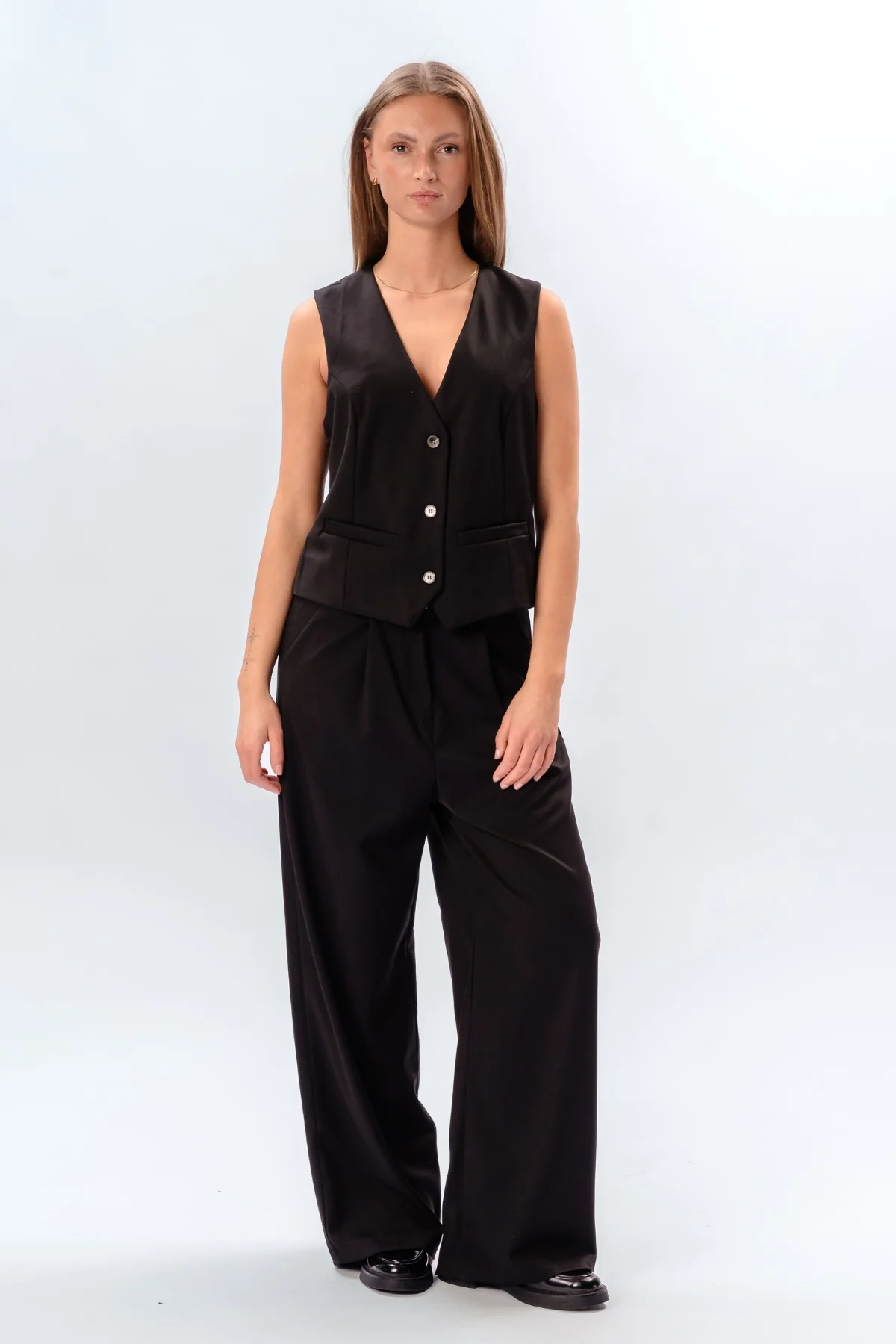 Nadia Vest und pants (Schwarz) - Paketangebot
