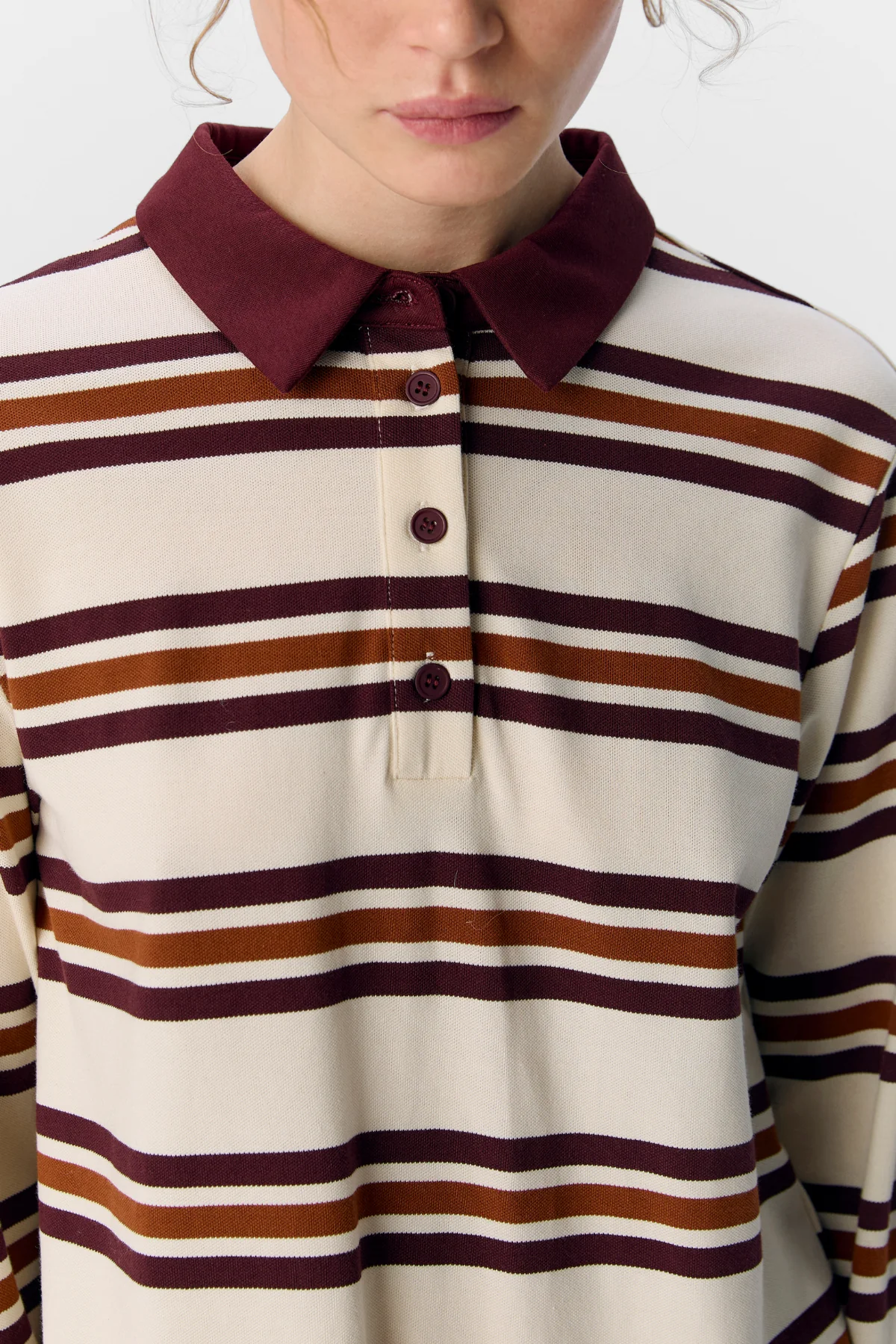 Nana L/S Polo Top - Java - Image 4