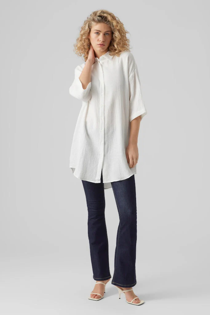 Natali Oversized Hemd - Schneewittchen