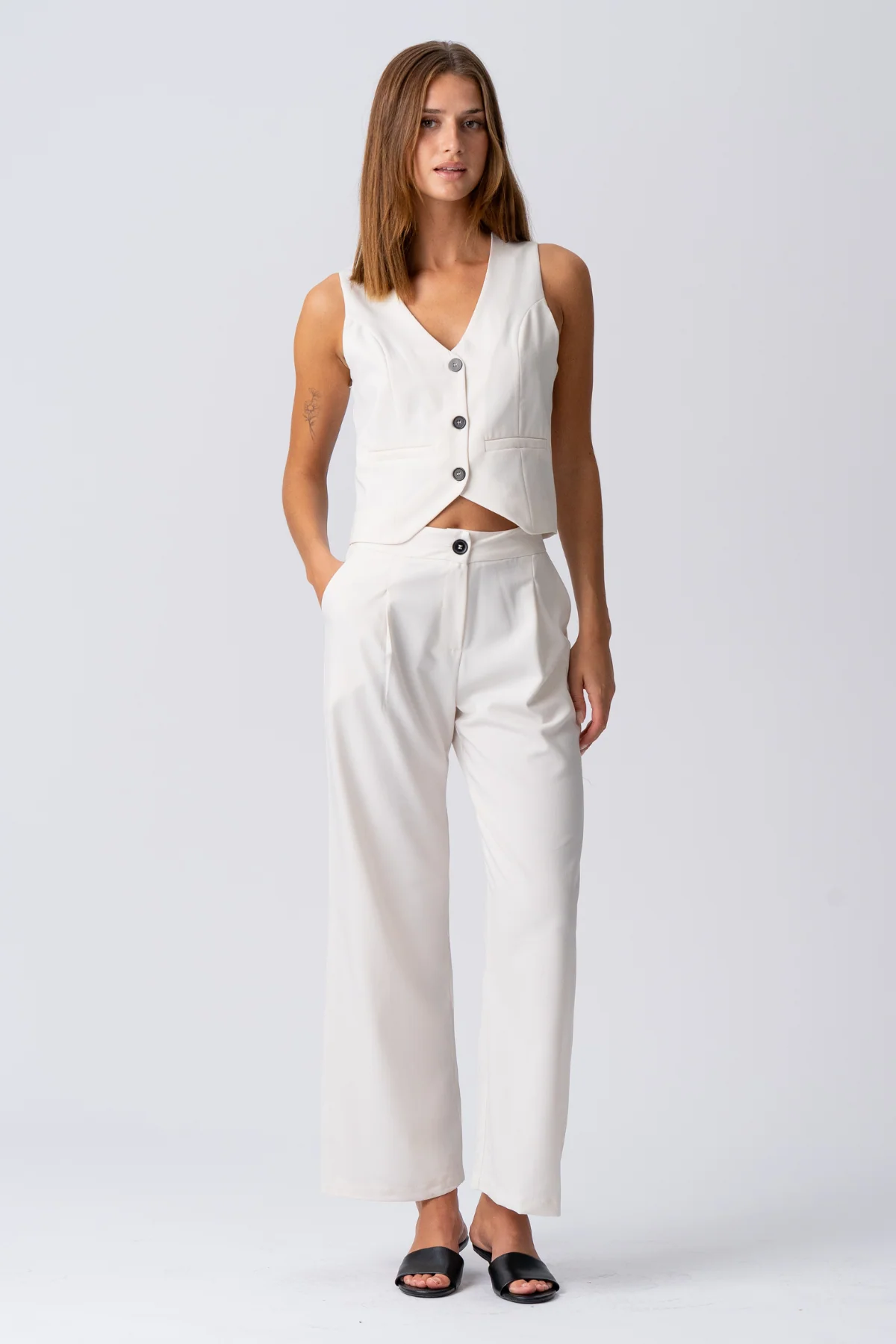 Natalie Vest - Licht Beige - Image 3
