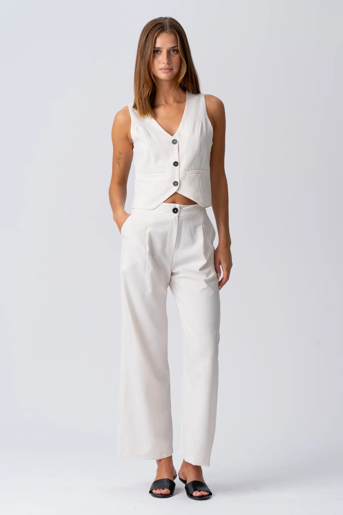 Natalie Vest und Pants (Schwarz) - Paketangebot
