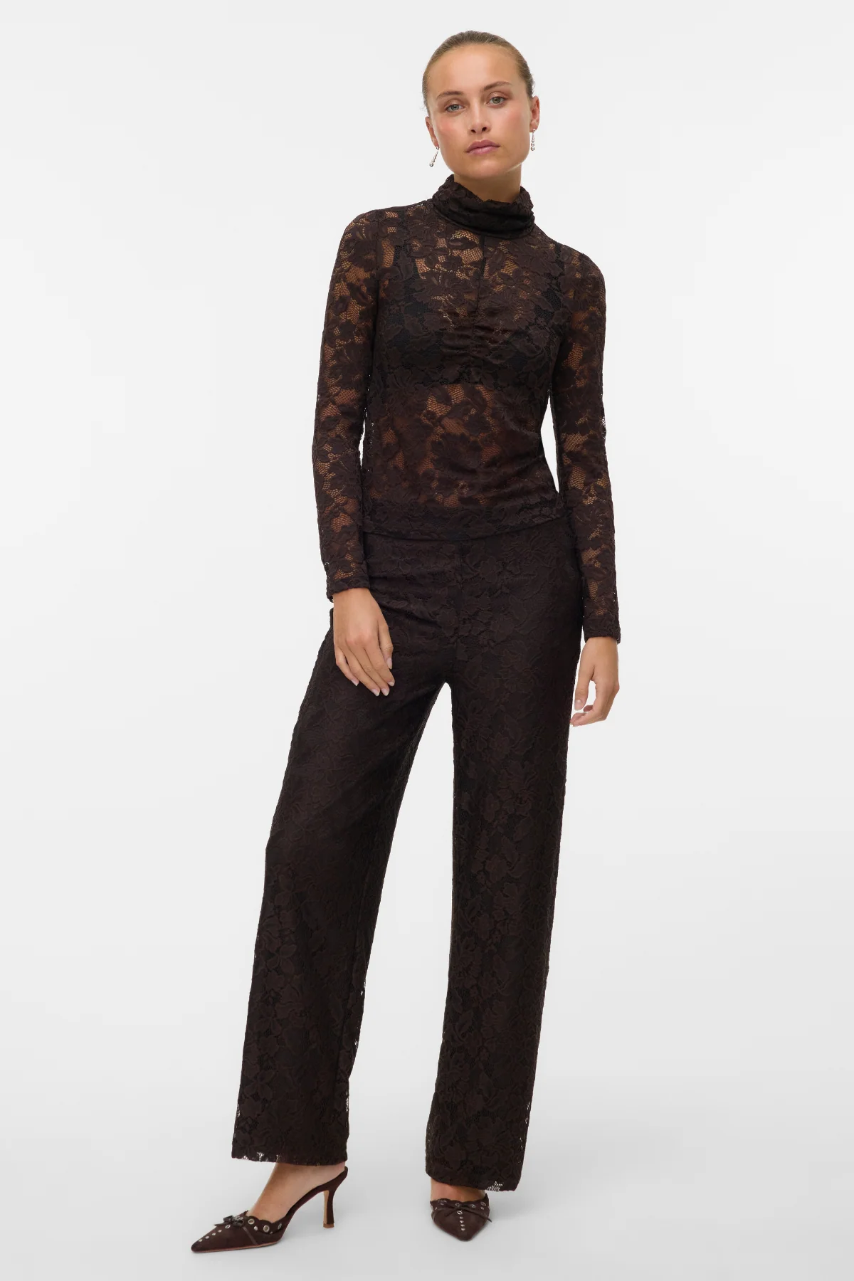 Neline Wide Hosen - Schokoladenentorte - Image 2