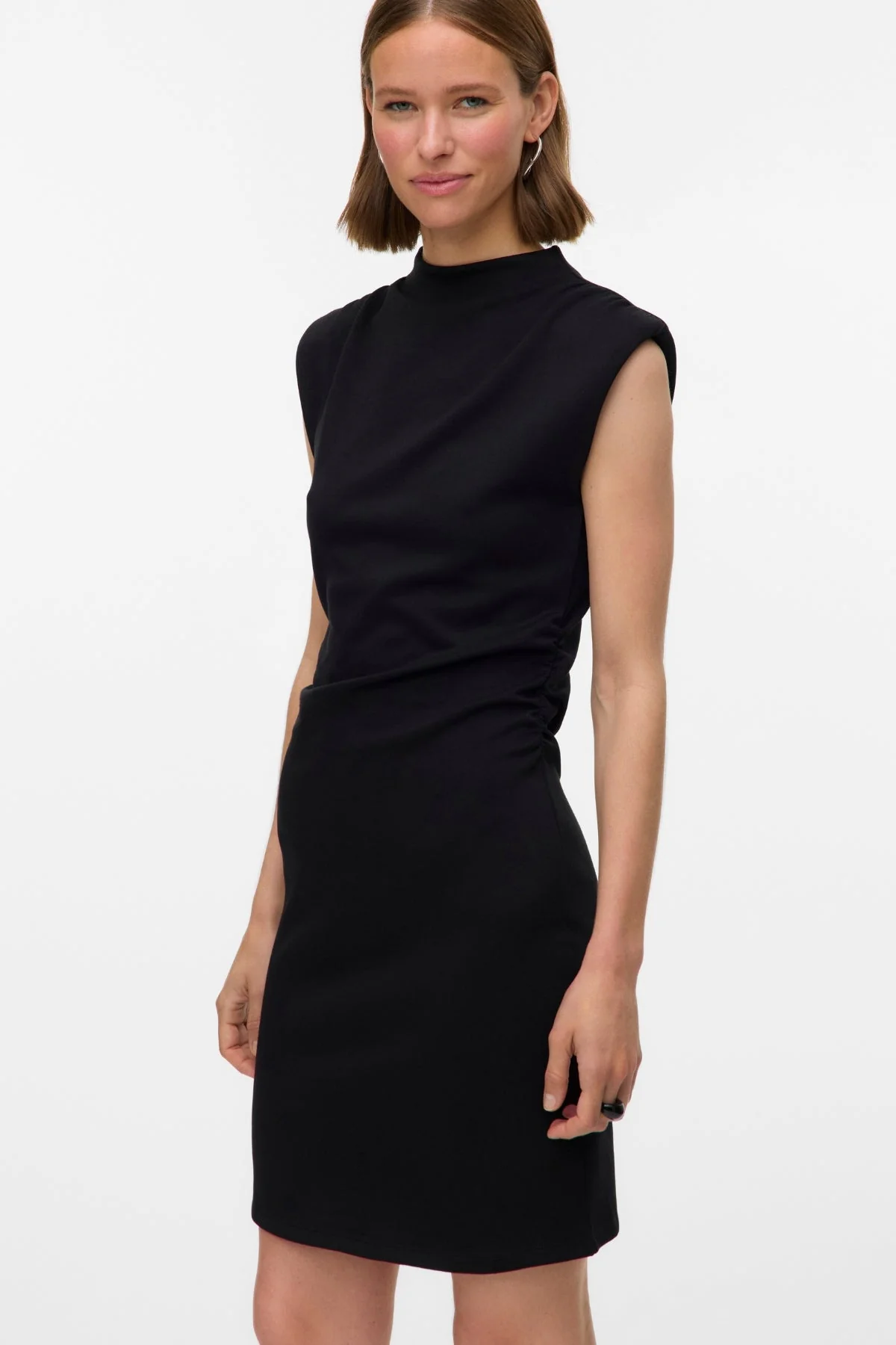 Nelli High Neck Short Dress - Schwarz - Image 2