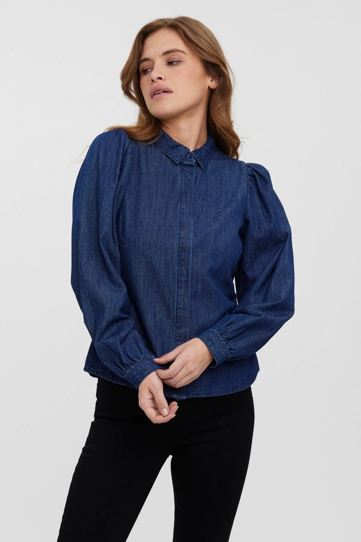 Nily Denim Shirt - Dunkelblauer Denim