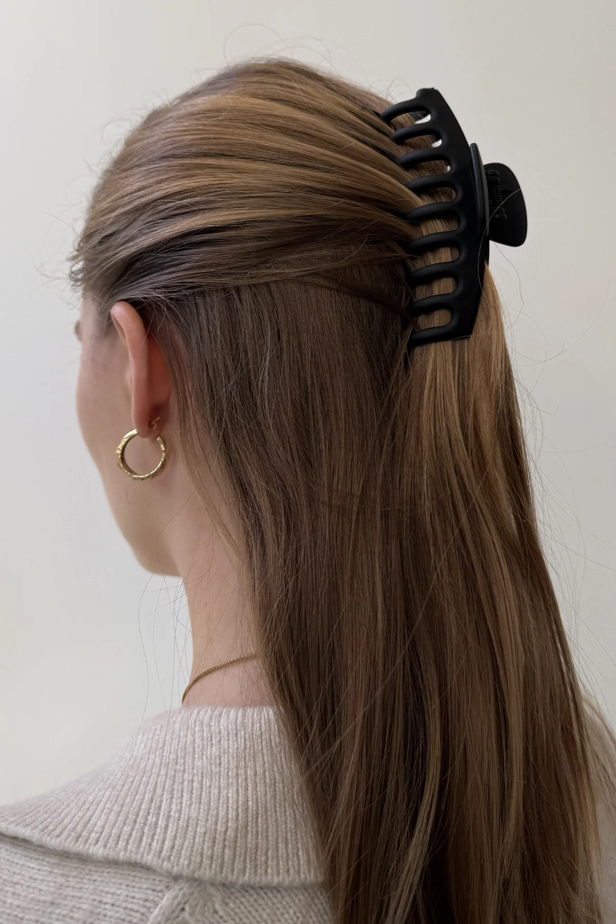 Olivia Hair Clip - Matt Black