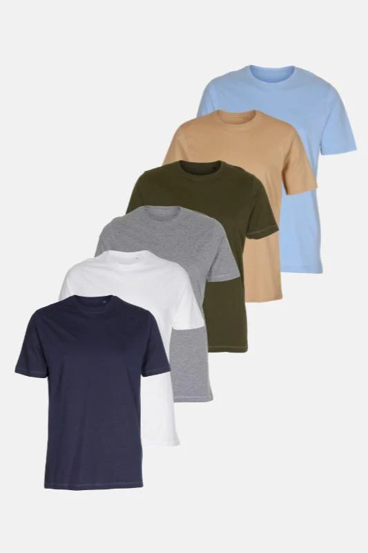 Organisch Basic T-Shirts- Paketangebot (6 Stcs.)