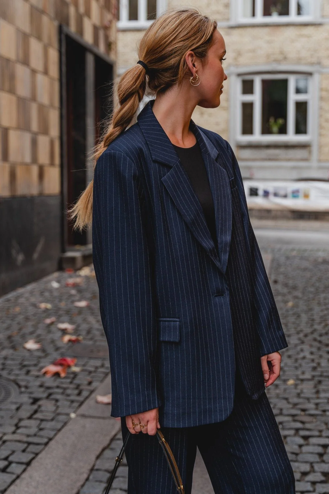 Oversized Anzug (Navy Nadelstreifen) - Paketangebot - Image 11