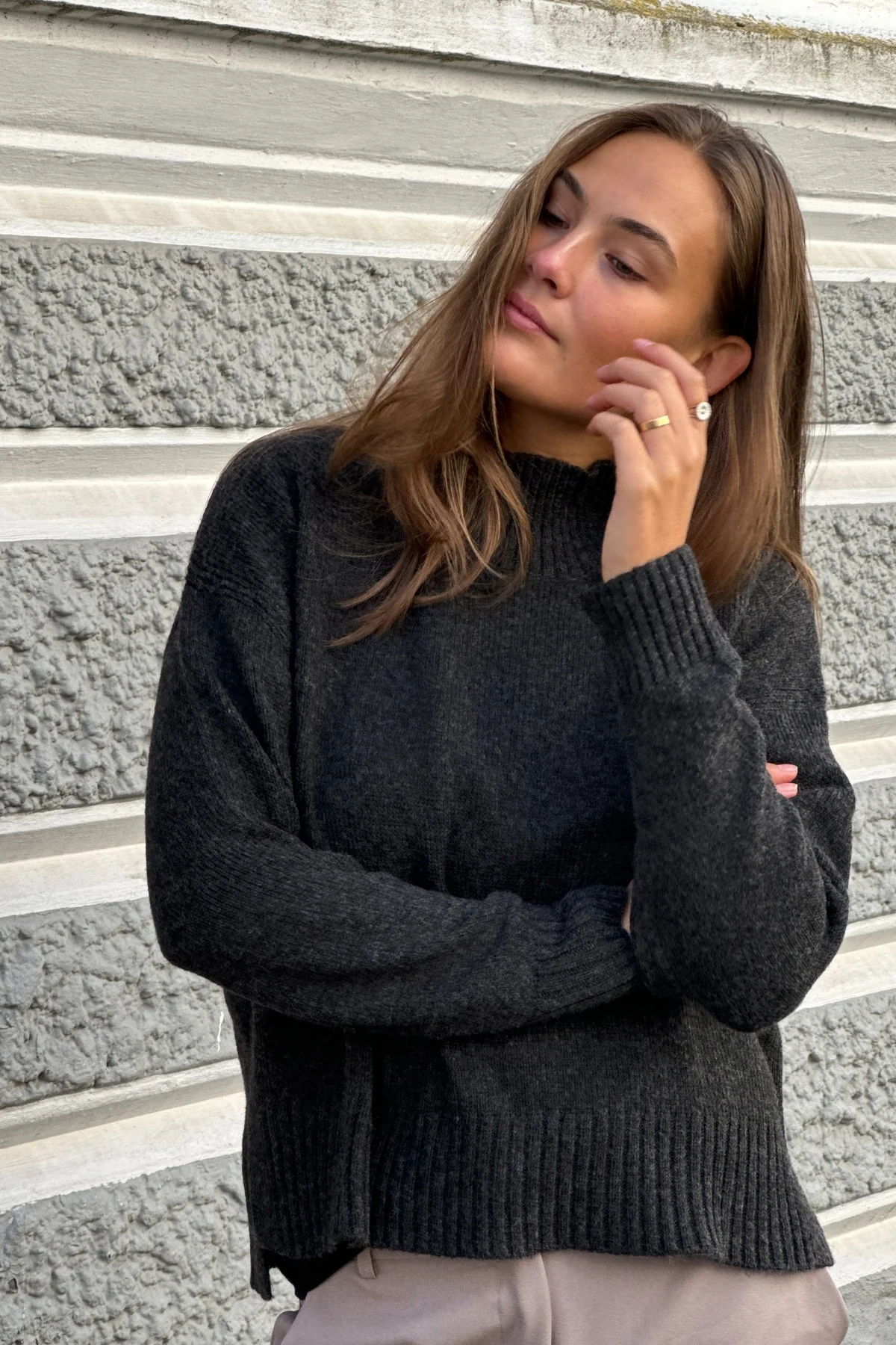 Oversized Strick -Rollkragenpullover -Pullover - Paketangebot (2 PCs.) - Image 3