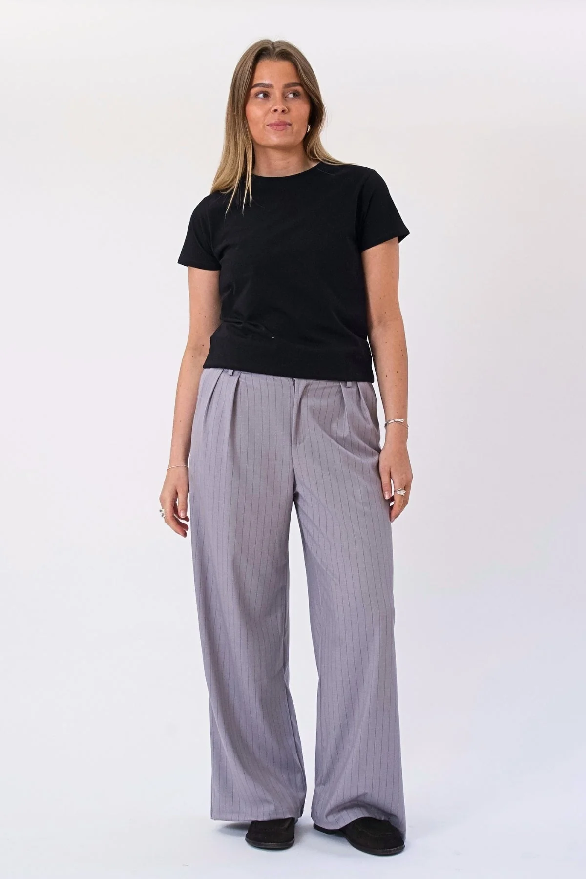 Paloma Nadelstreifen Pants - Taupe - Image 2