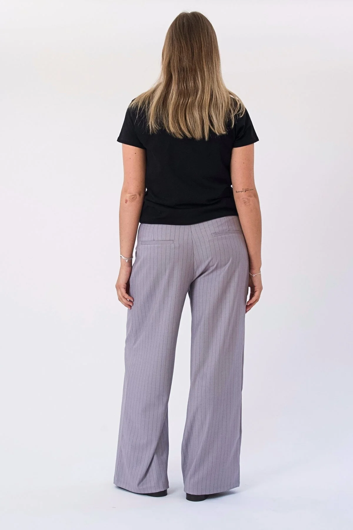 Paloma Nadelstreifen Pants - Taupe - Image 4