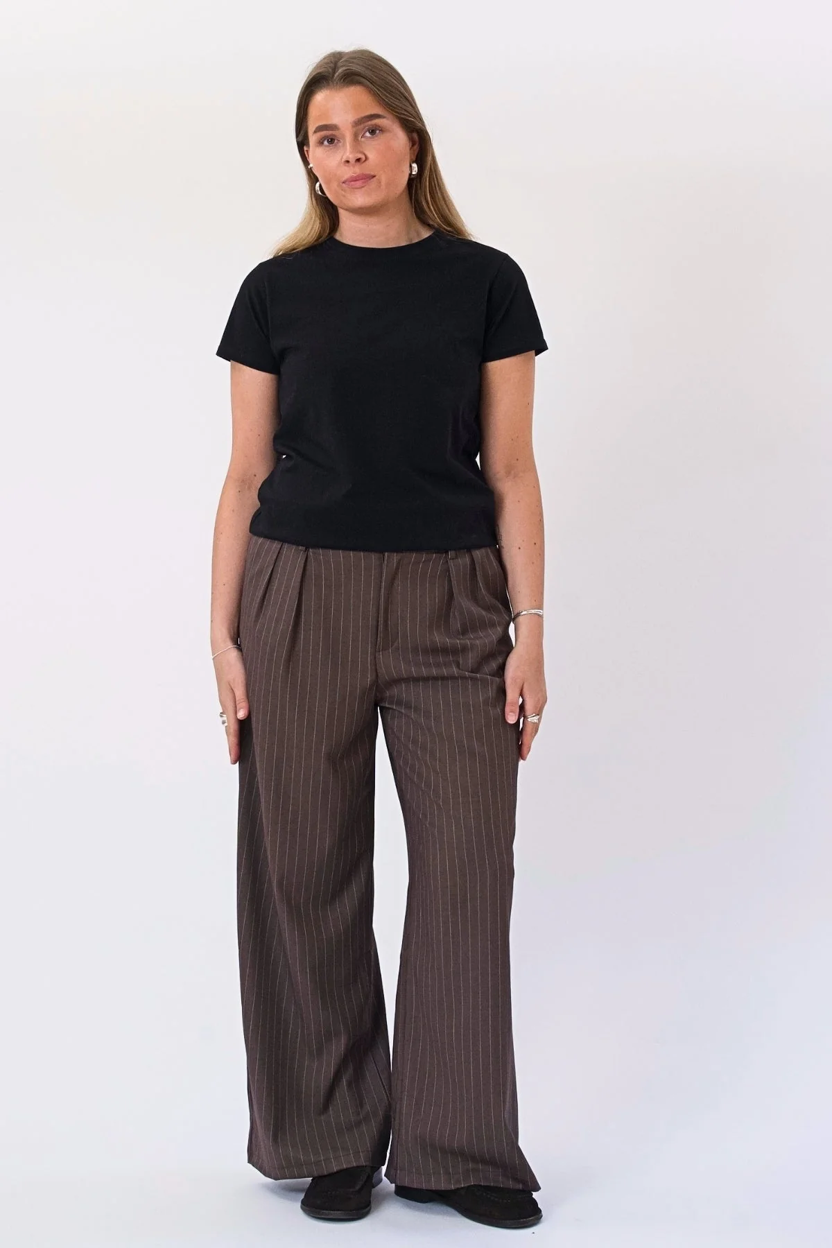 Paloma Nadelstreifen Pants - Tabak - Image 2