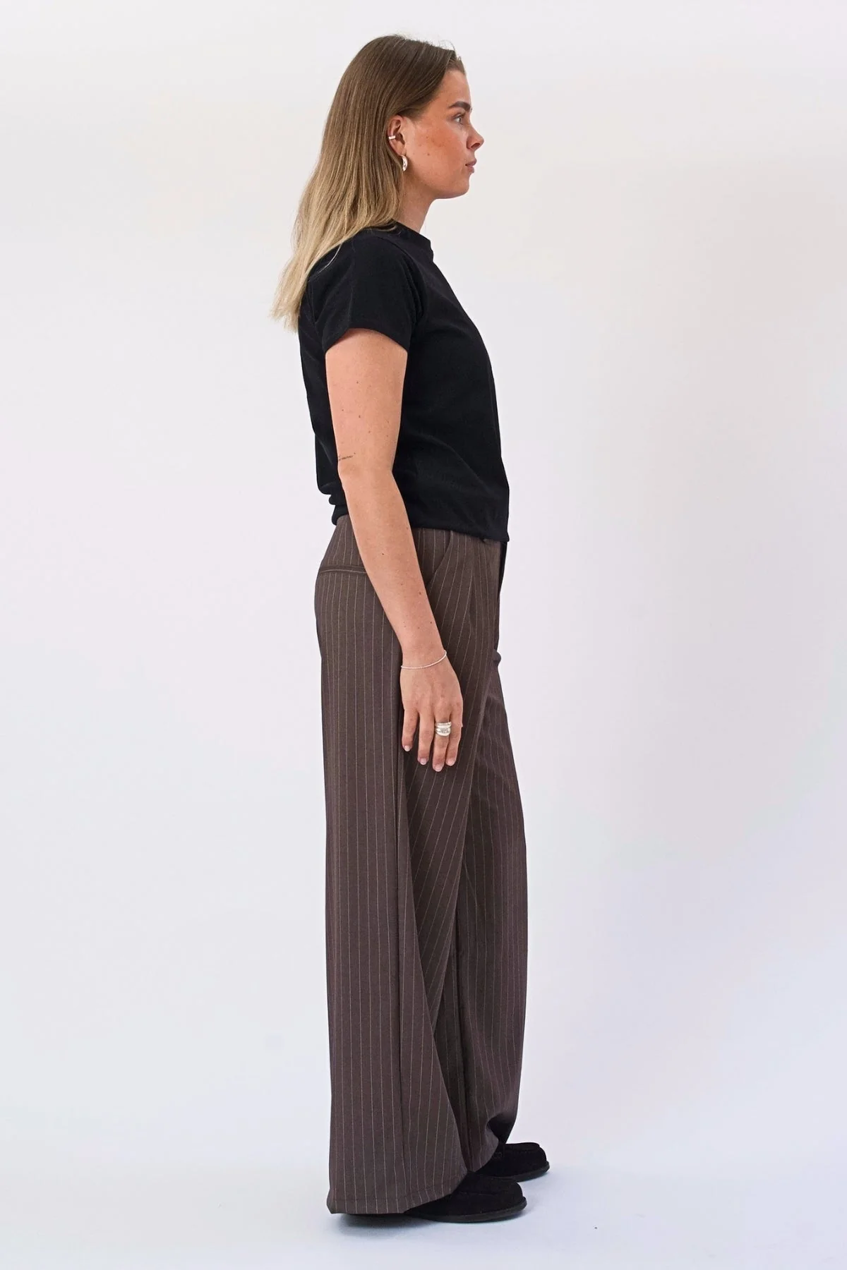 Paloma Nadelstreifen Pants - Tabak - Image 3