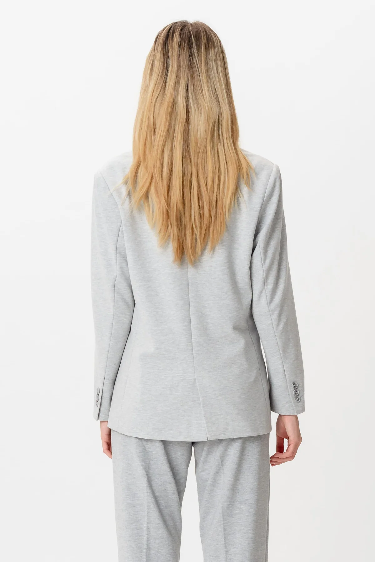 Blazer mit klassischer Passform – Hellgrau - Image 7