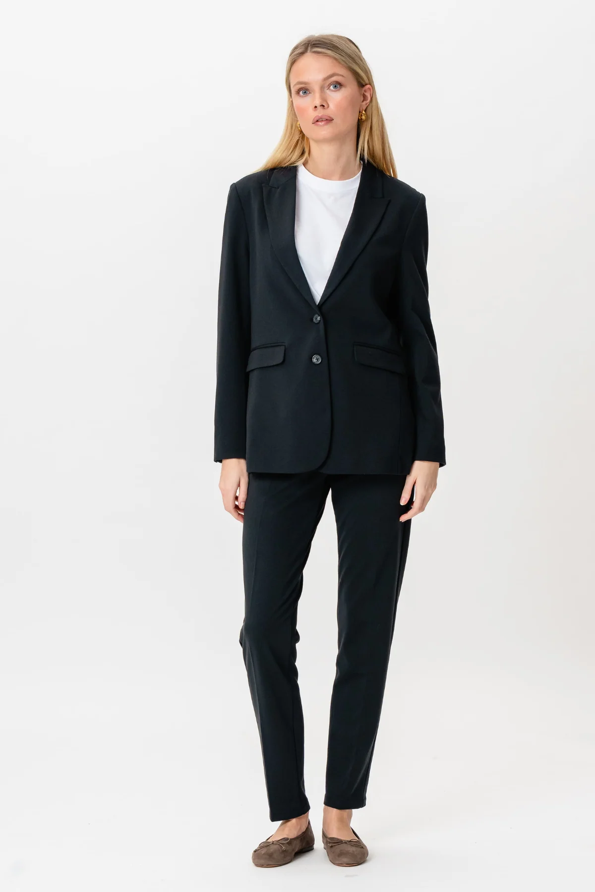 Blazer mit klassischer Passform – Marineblau - Image 3
