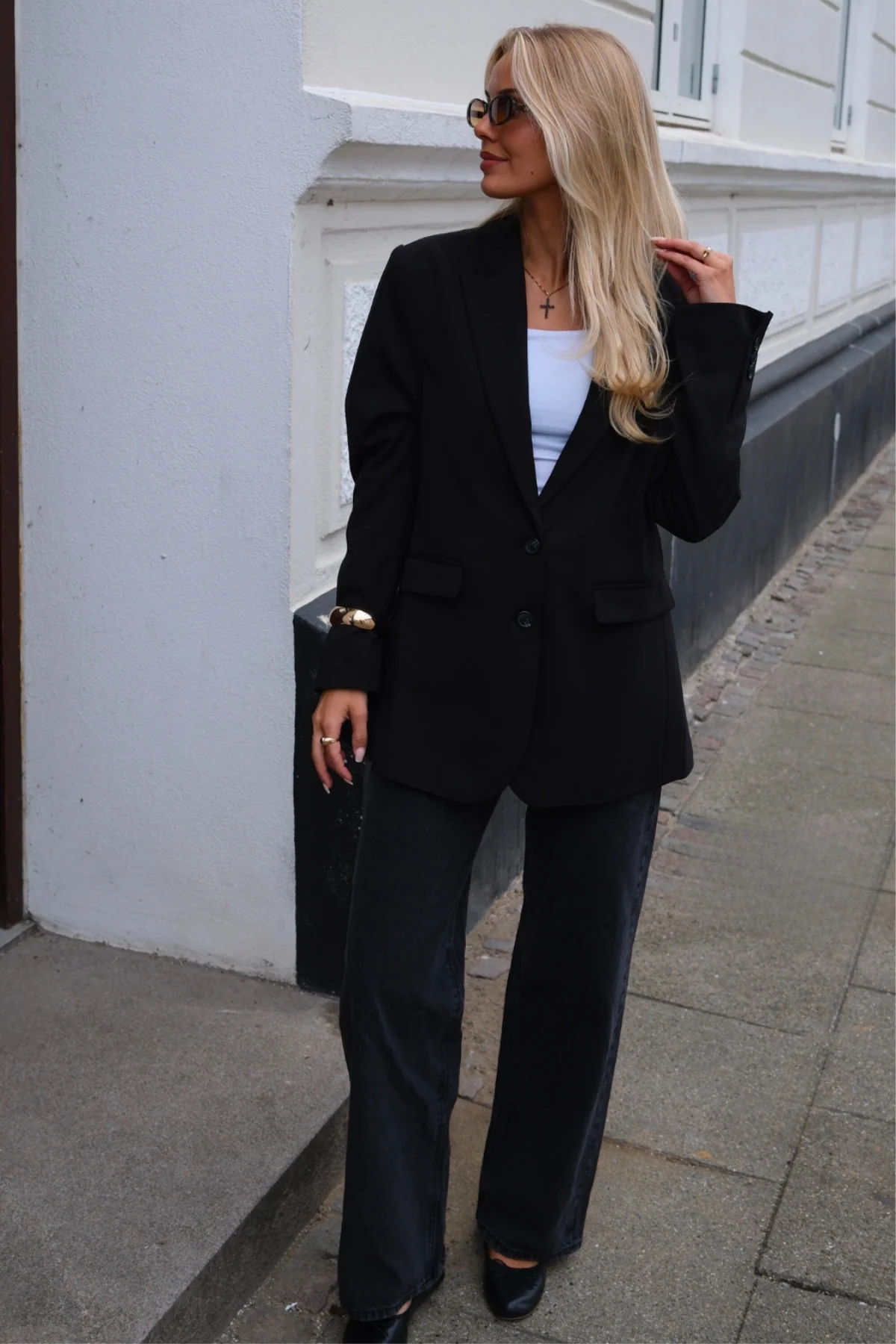 Blazer mit klassischer Passform - Schwarz - Image 7